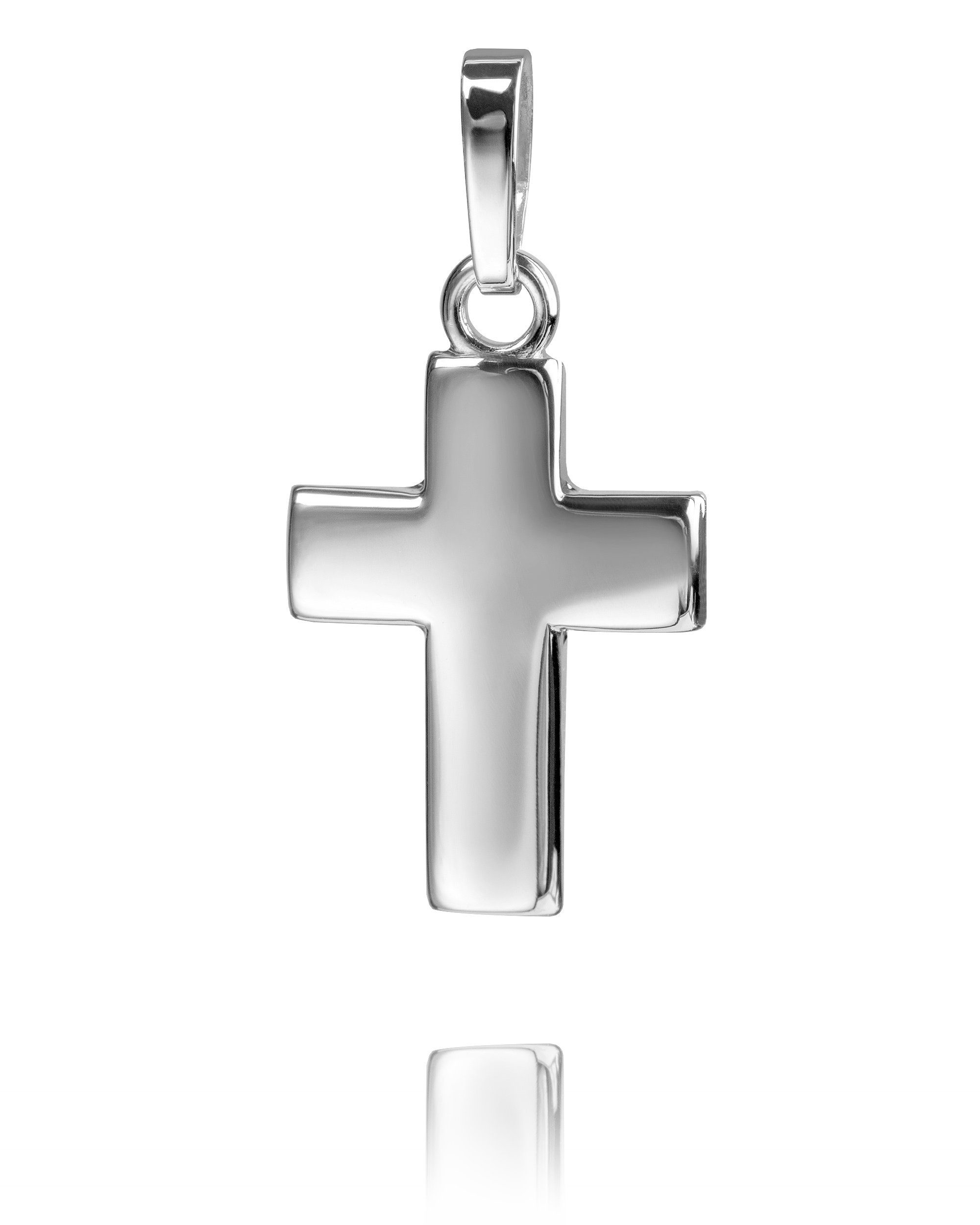 JEVELION Kreuzkette Kreuzanhänger 925 36 Silberkette cm Germany ohne für in Kette. (Silberanhänger, 70 Damen Silberkreuz - 925 oder Mit Made wählbar Kinder), und Länge - 