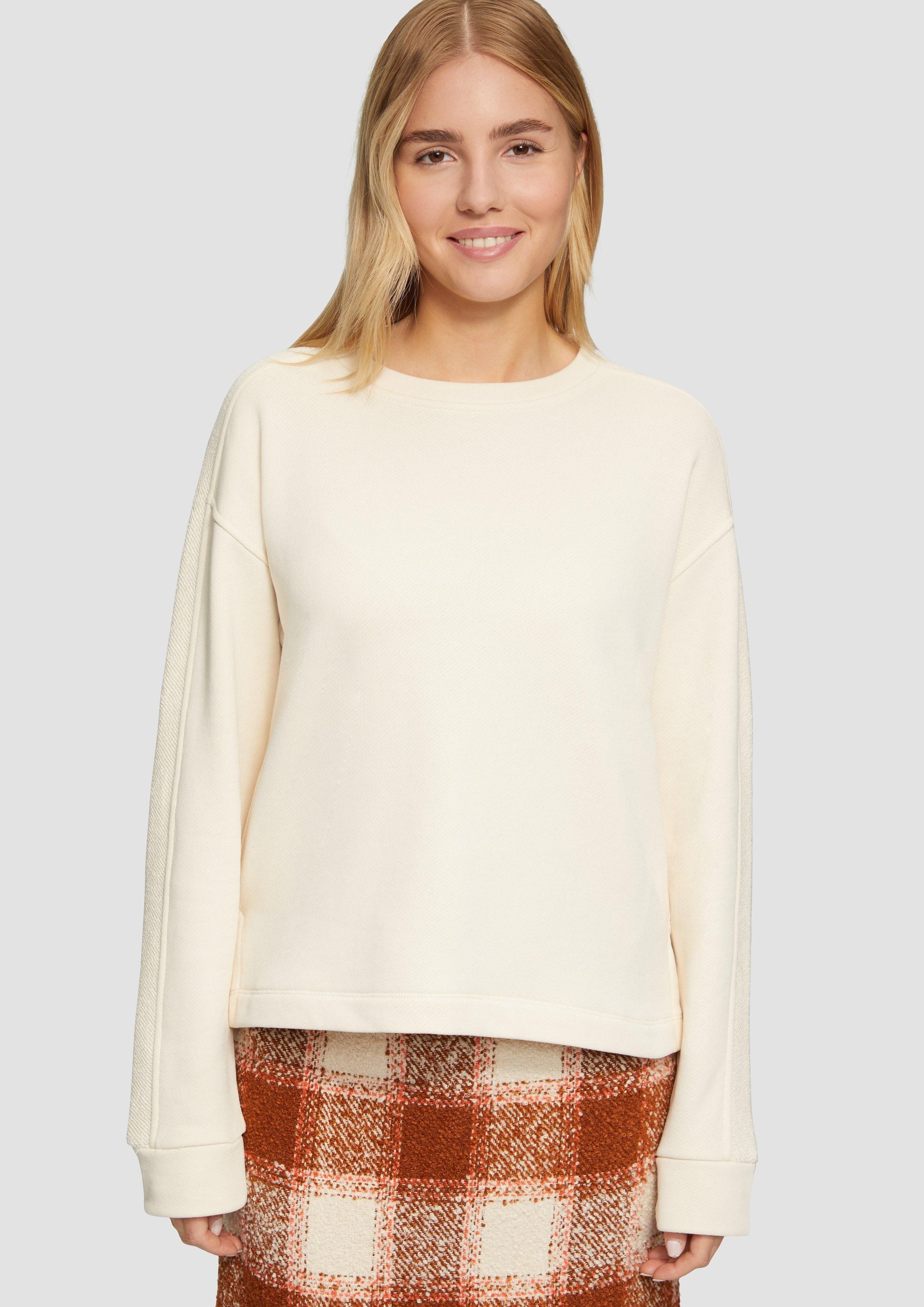 s.Oliver Sweatshirt Undyed Sweatshirt im Fabricmix günstig online kaufen
