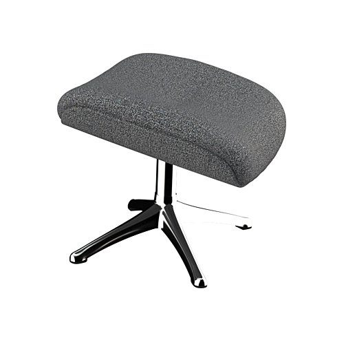 FLEXLUX Fußhocker Elegant Beinstütze, Entspannung, Skandinavisch, Ultimativer Komfort, Organische Formen, Robuster Alu fuß, Weicher Stoff oder Echtleder