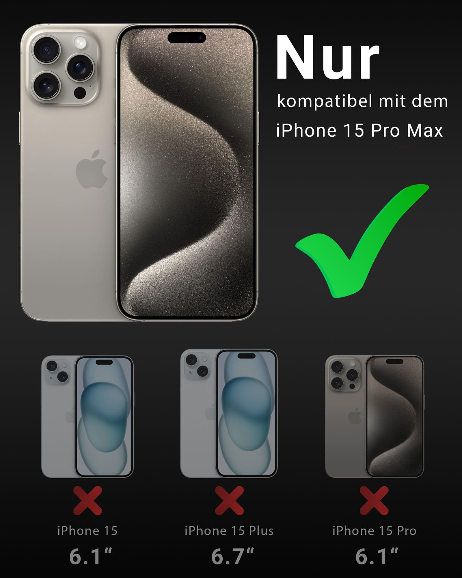 GreenHec Handyhülle Hülle + Panzerfolie iPhone 17 16 15 14 13 12 Pro Max MagSafe Magnet 9H 7 Zoll, Air Handy Displayschutzglas Sichtschutz Stoßfest Transparent Kratzfest