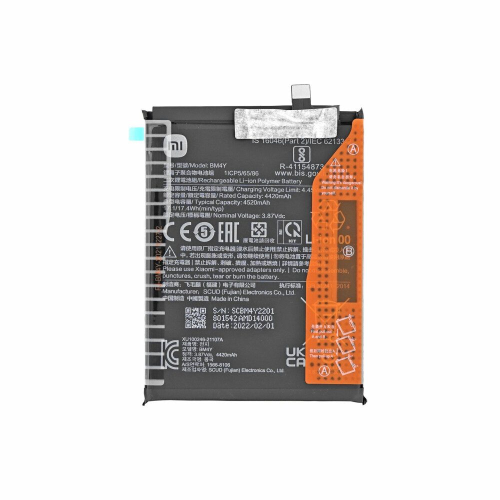 Xiaomi Original Xiaomi Akku BM4Y für Mi 11i Poco F3 4520 mAh 460200005B5S Handy-Akku (1 St)