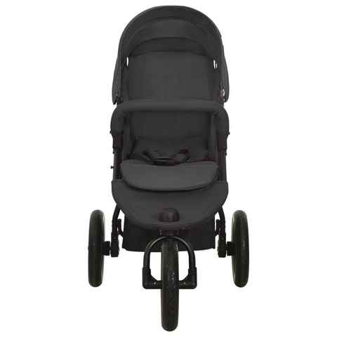 vidaXL Kinder-Buggy Kinderwagen Anthrazit Stahl