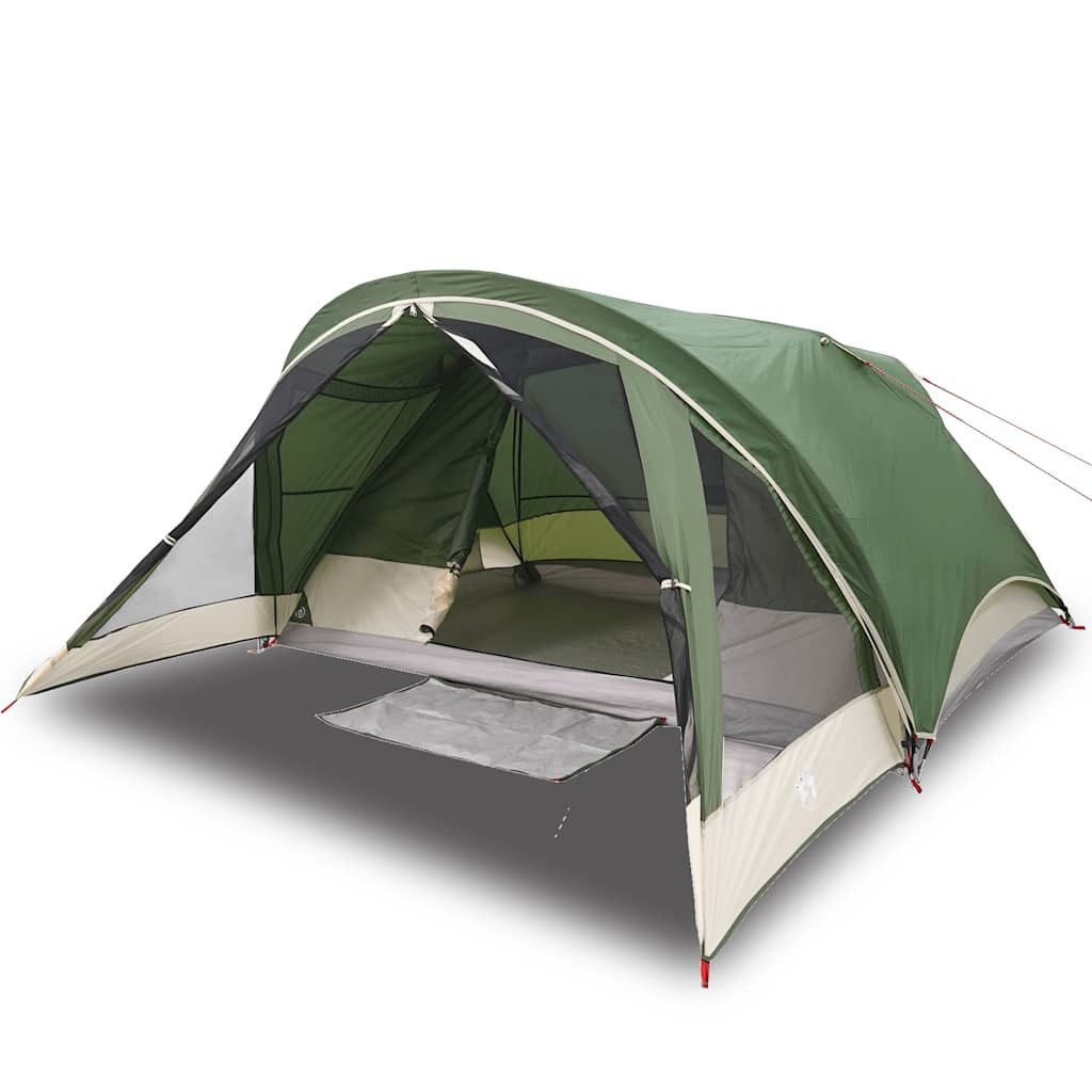 Kuppelzelt Campingzelt 4 Personen Grün Wasserdicht