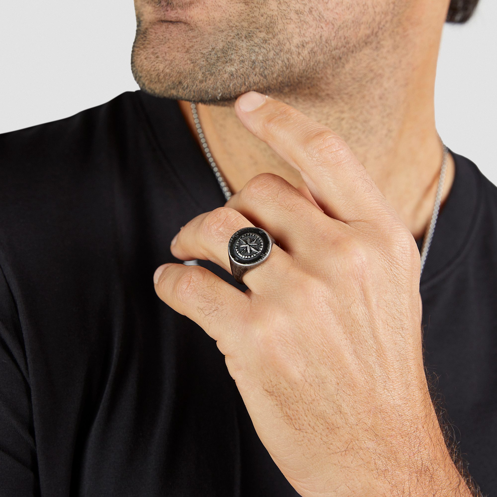 s.Oliver Fingerring Kompass-Design