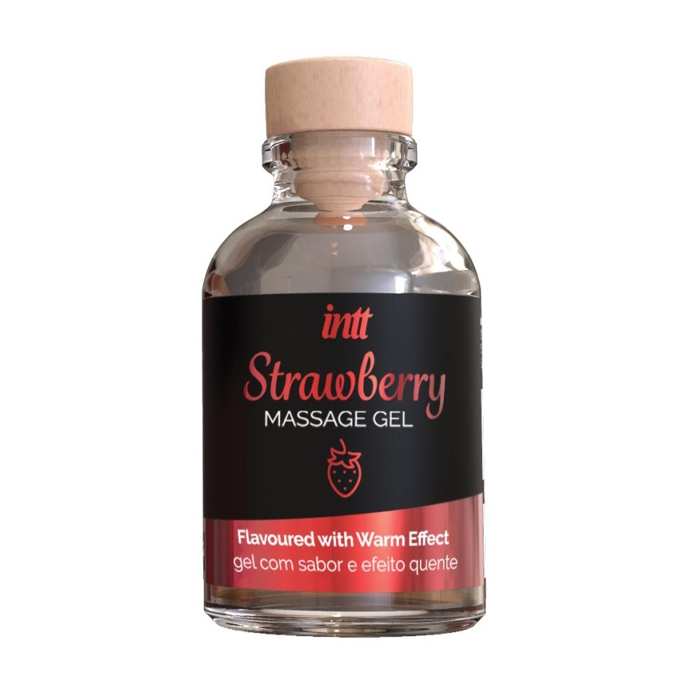INTT Gleit- und Massagegel 30 ml - intt Massage Gel Strawberry 30ml