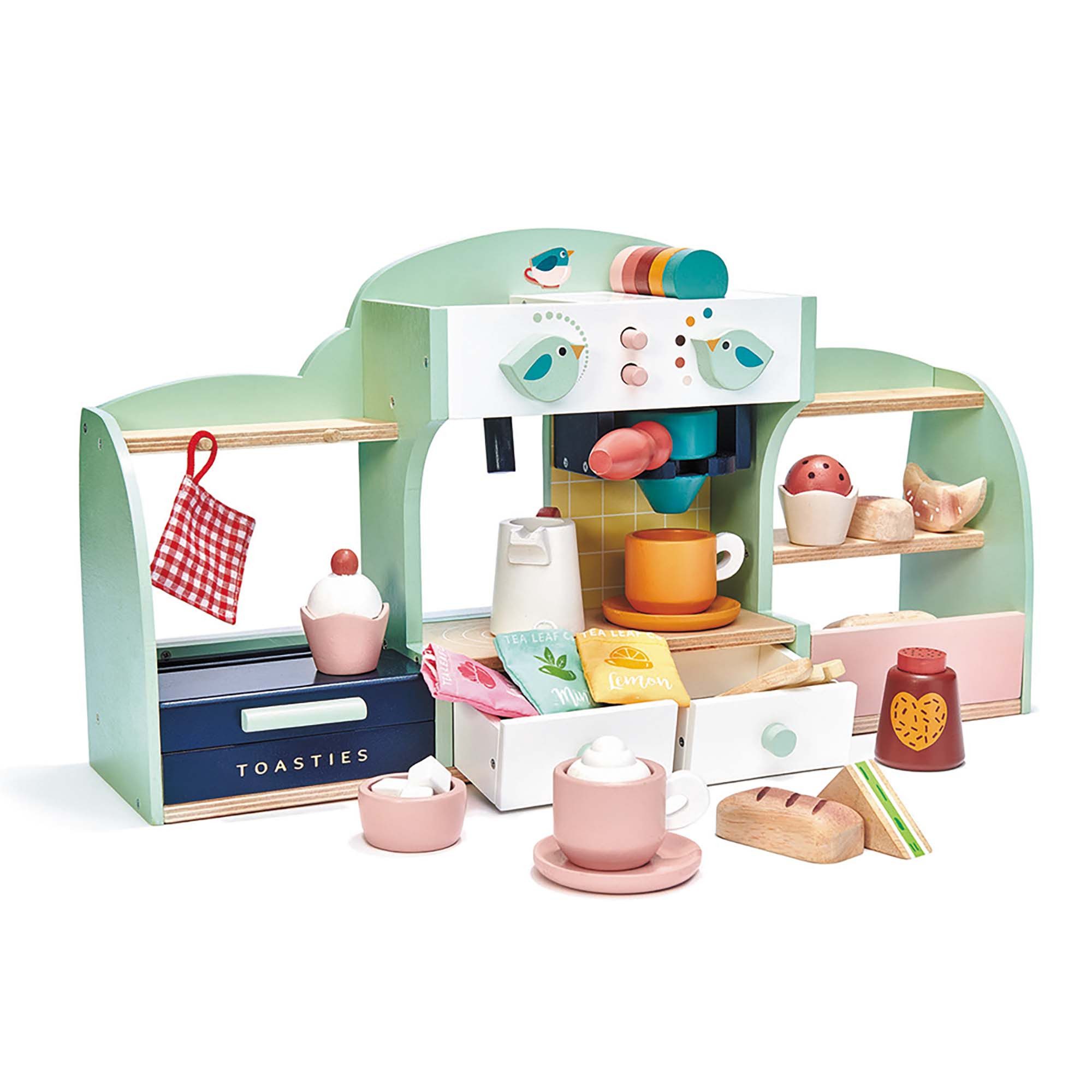 Tender Leaf Toys Spielwelt Tender Leaf Toys Cafe Bird´s Nest (mit umfangreichen Zubehör) 7508228