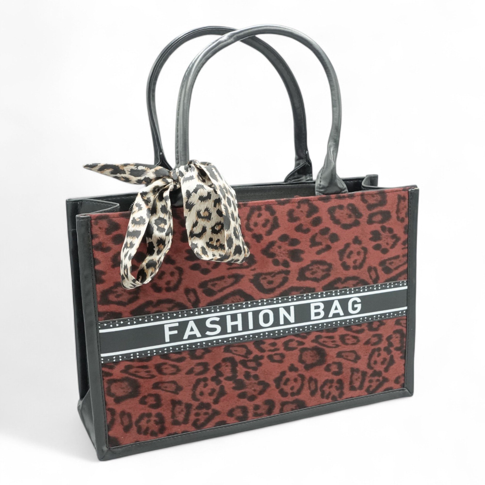 Eyecatcher Handtasche Leoparden Damen Handtasche mit Schal – Stylische Fash günstig online kaufen