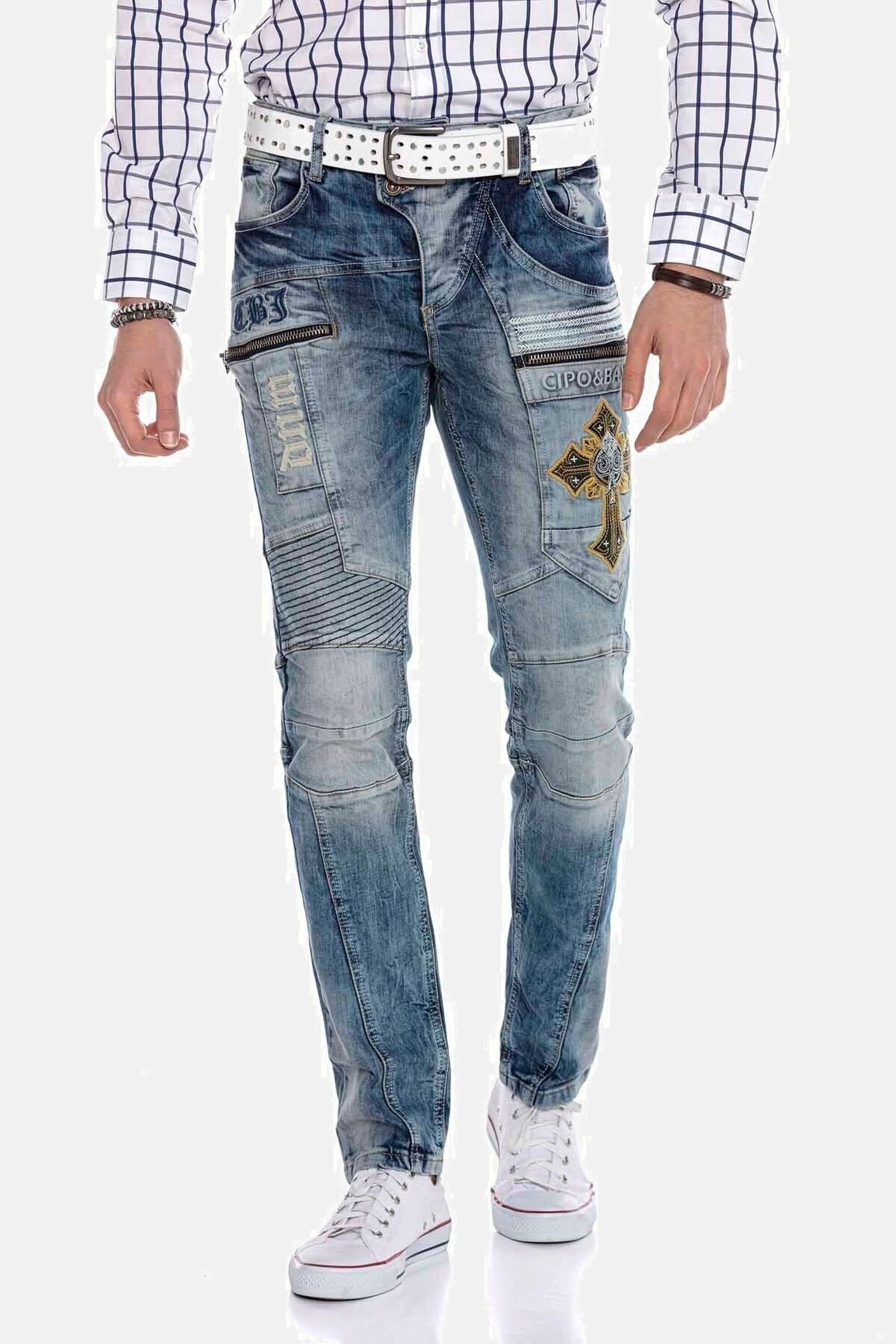 Cipo & Baxx 5-Pocket-Jeans "Jeans" in Regular-Fit, CD-293 günstig online kaufen