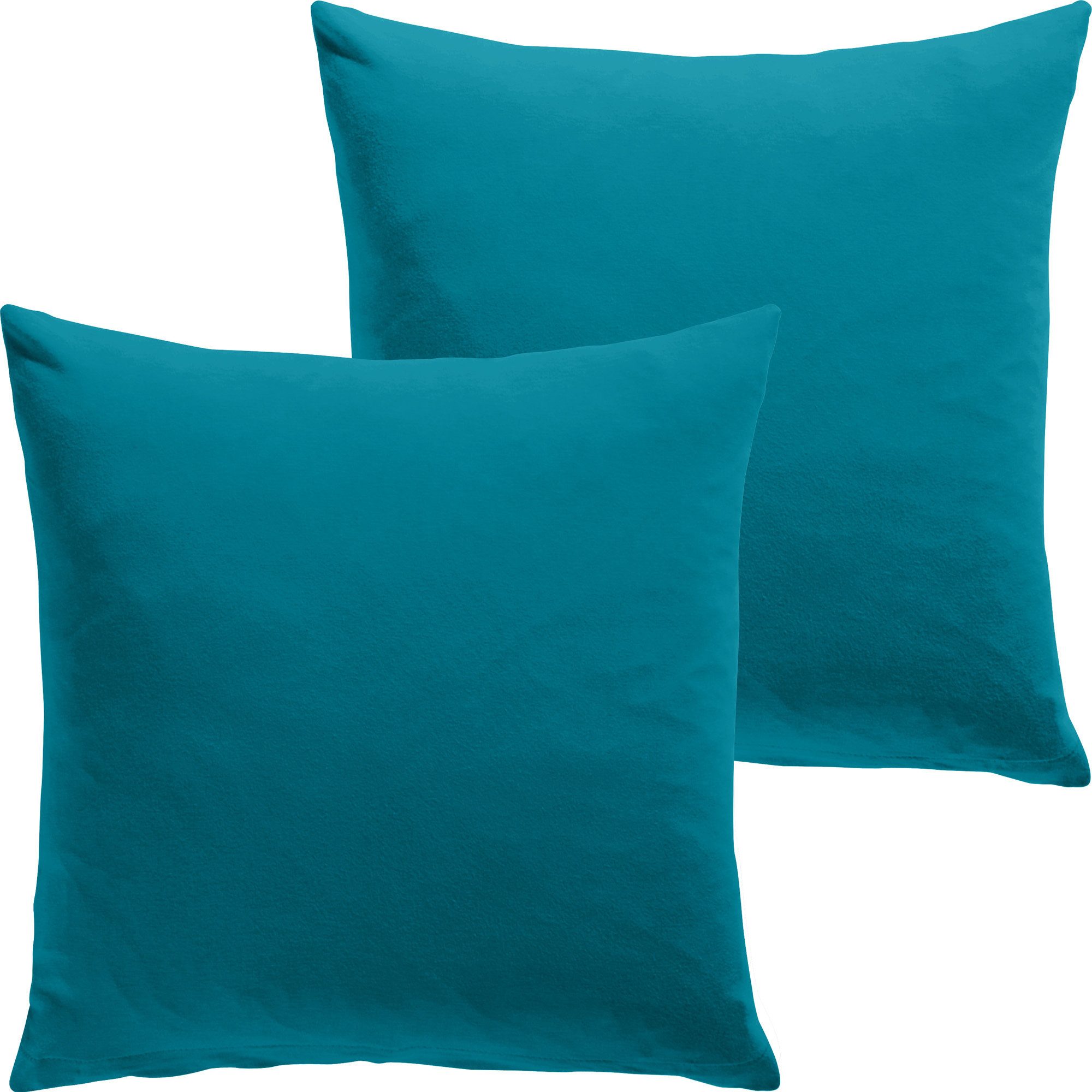 REDBEST Kissenbezug Kuschelkissenbezug "San Francisco" 2er-Pack, Single-Jersey Uni