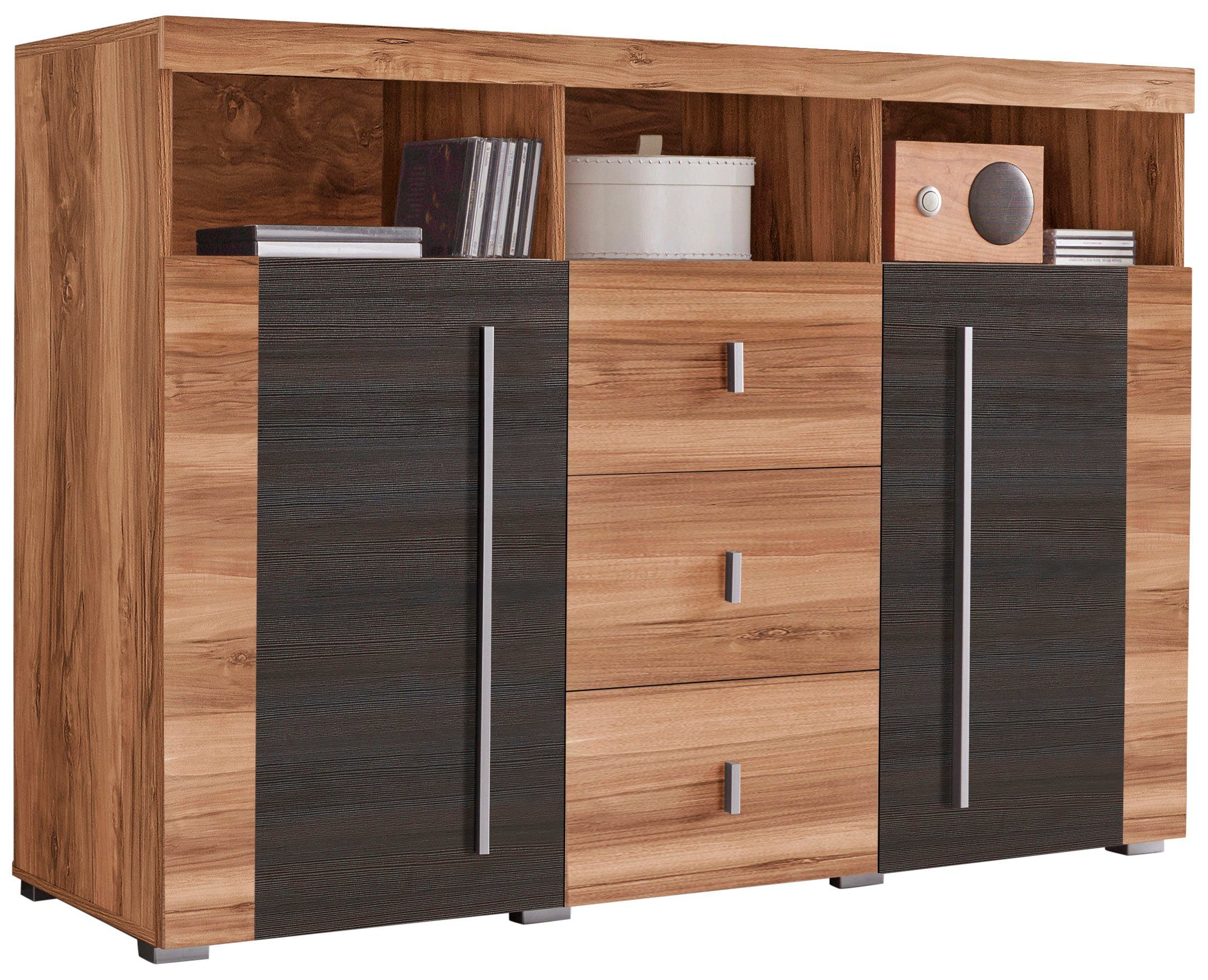 INOSIGN Sideboard Roger,Breite 132cm, stilvolle Schrank, 2 Holztüren 3 Schu günstig online kaufen