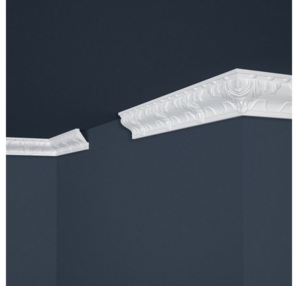 Thumbnail - PROVISTON Stuckleiste Polystyrol, 43 x 63 x 2000 mm, Weiß, Deckenleiste, Polystyrol, 1-St.