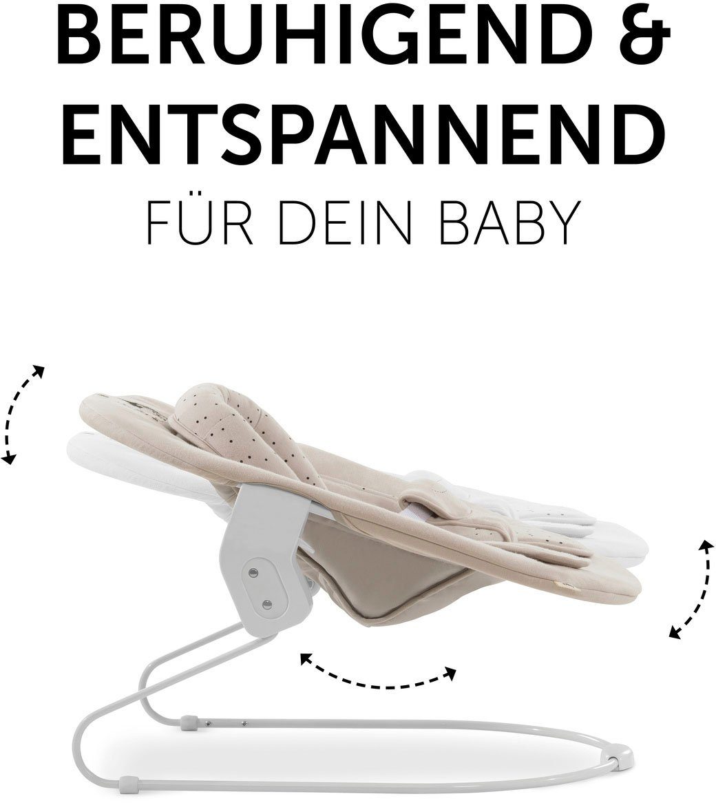 Hauck Alpha Bouncer 2in1 Winnie the Pooh beige highchair attachment, with rocking frame