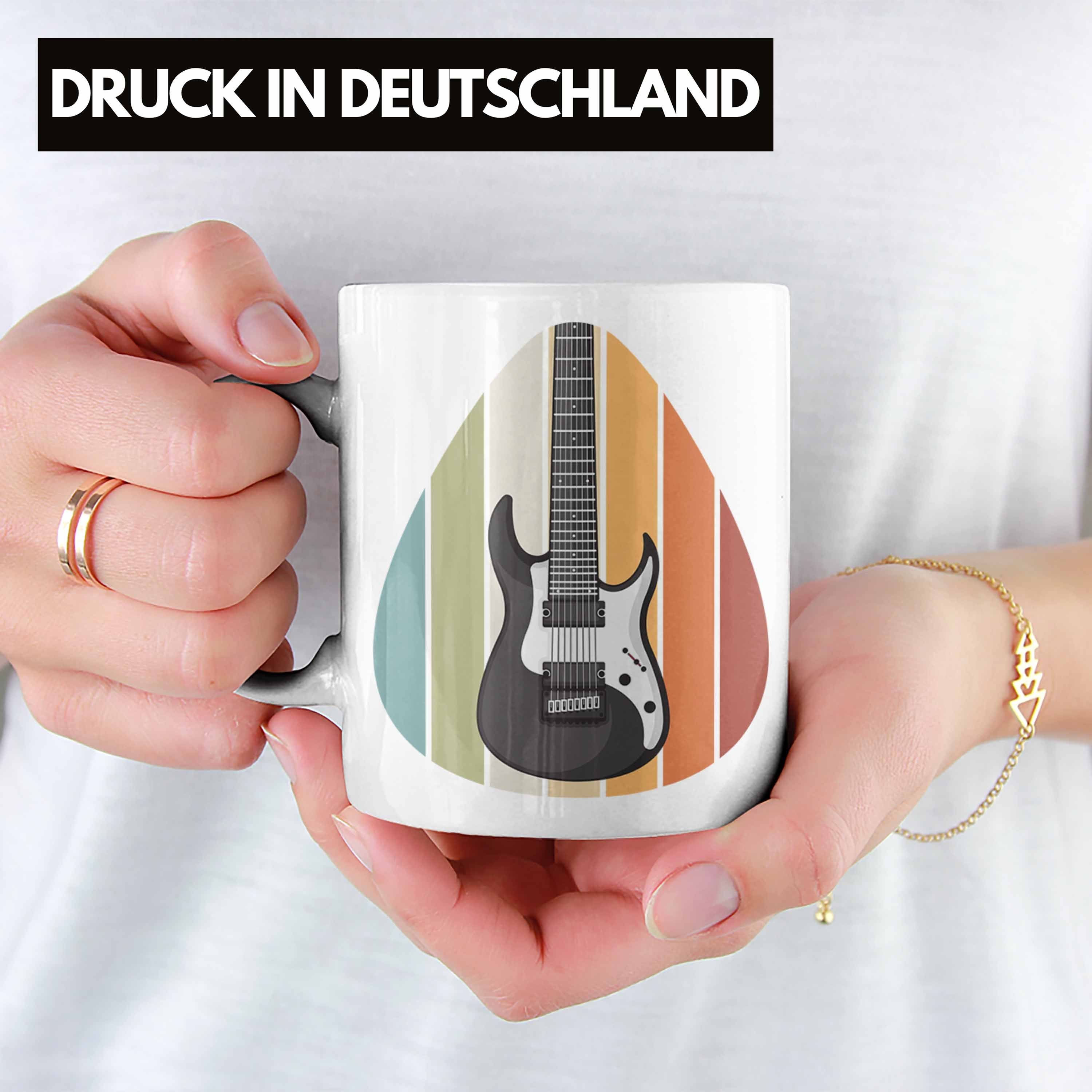 Trendation Tasse Trendation - Gitarrenspieler Geschenke Gitarre Männer Tasse Motiv Weiss Frauen Gitarristen Geschenkidee Geschenk Gitarrist