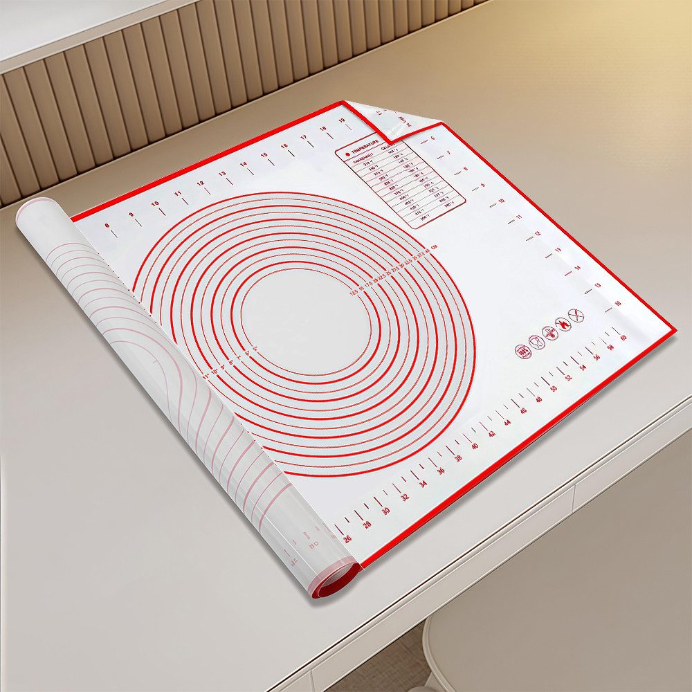 GLIESE POWER Backmatte Backmatte Silikon Antihafte Backunterlage Rutschfeste, Silikon (Packung, 1-tlg., 70x50cm Backmatte), antihaftbeschichtet, hitzefest