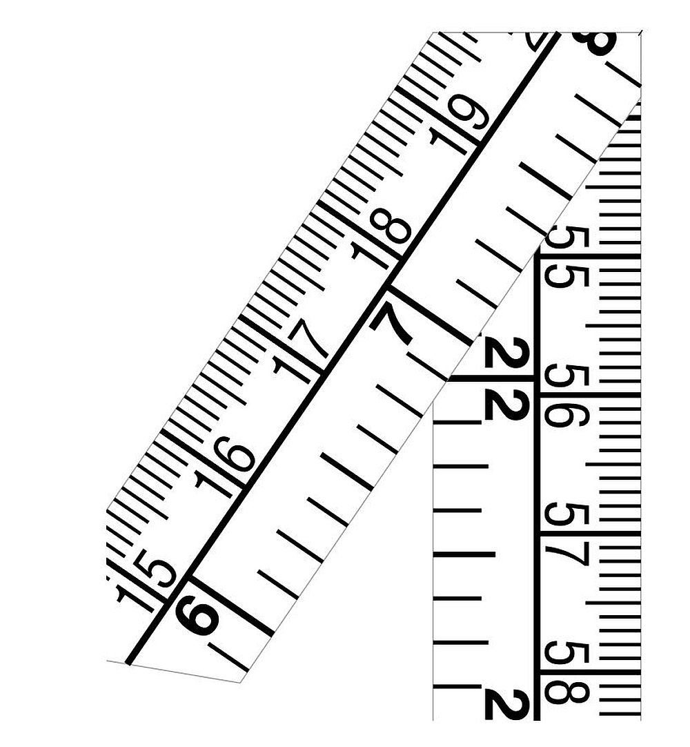 BEAZZ Fitness-Tracker Maßband Körper BMI Bodymass Fitness Bandmaß (Made in Germany, 1-tlg), 170 cm x 1,5 cm, Made in Germany