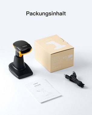 Inateck Inateck 2D Barcode Scanner, 2.4Ghz Intelligente Station Handscanner