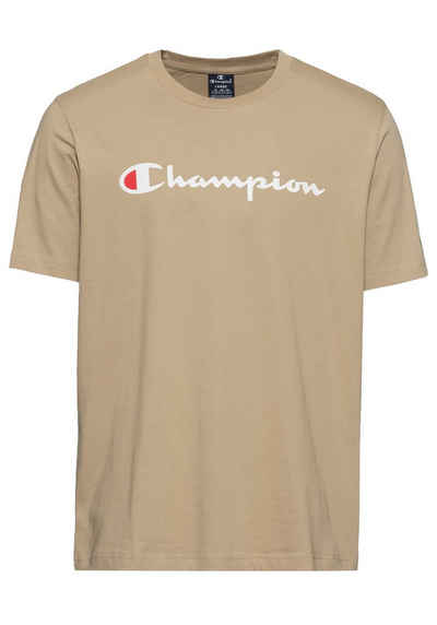 Champion T-Shirt Icons Crewneck T-Shirt Large Logo mit Logo Print