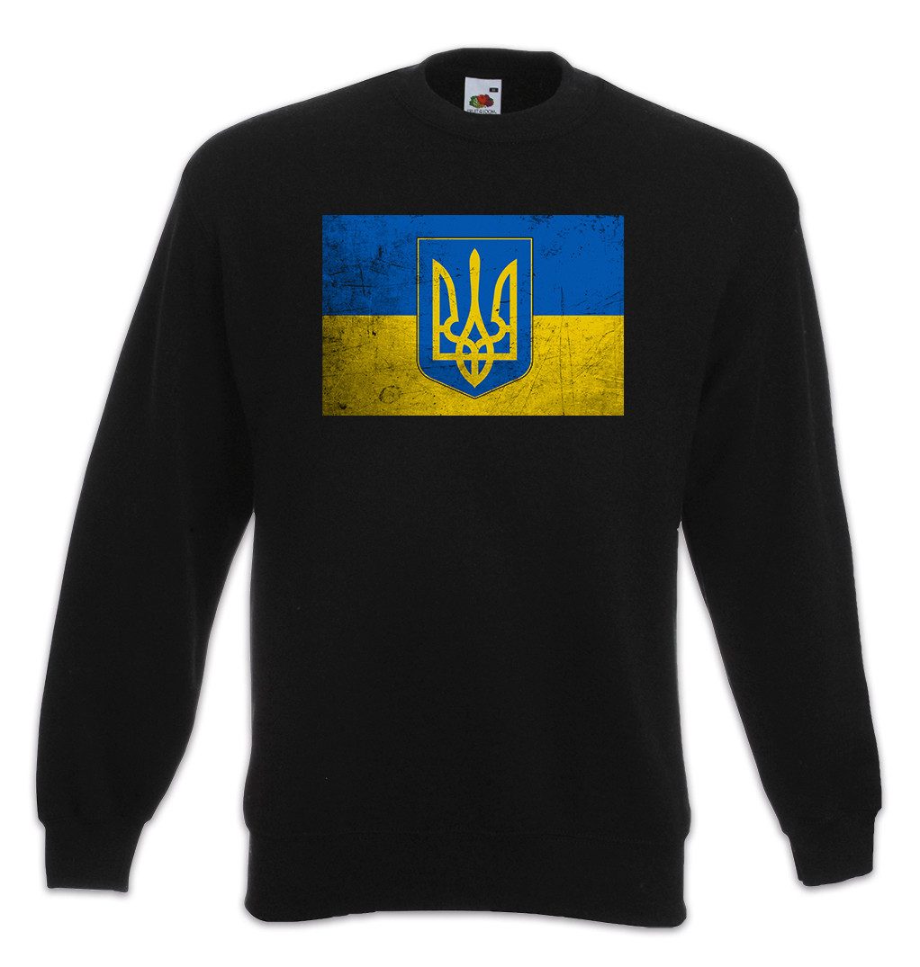 Sweatshirt Classic Ukraine Flag Sweatshirt Against War Widerstand Fahne Faust