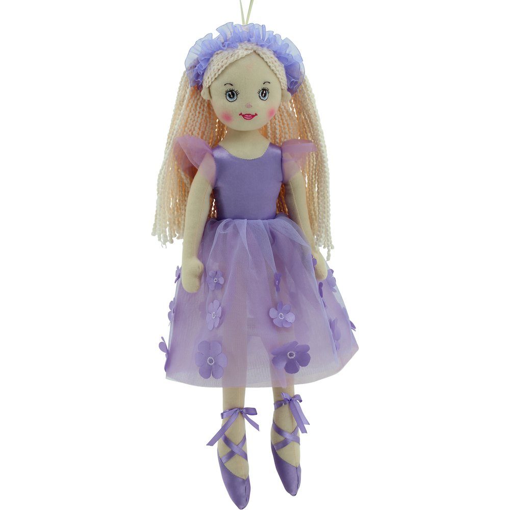 Sweety-Toys Stoffpuppe Sweety Toys 11872 Stoffpuppe Ballerina Plüschtier Prinzessin 50 cm lila