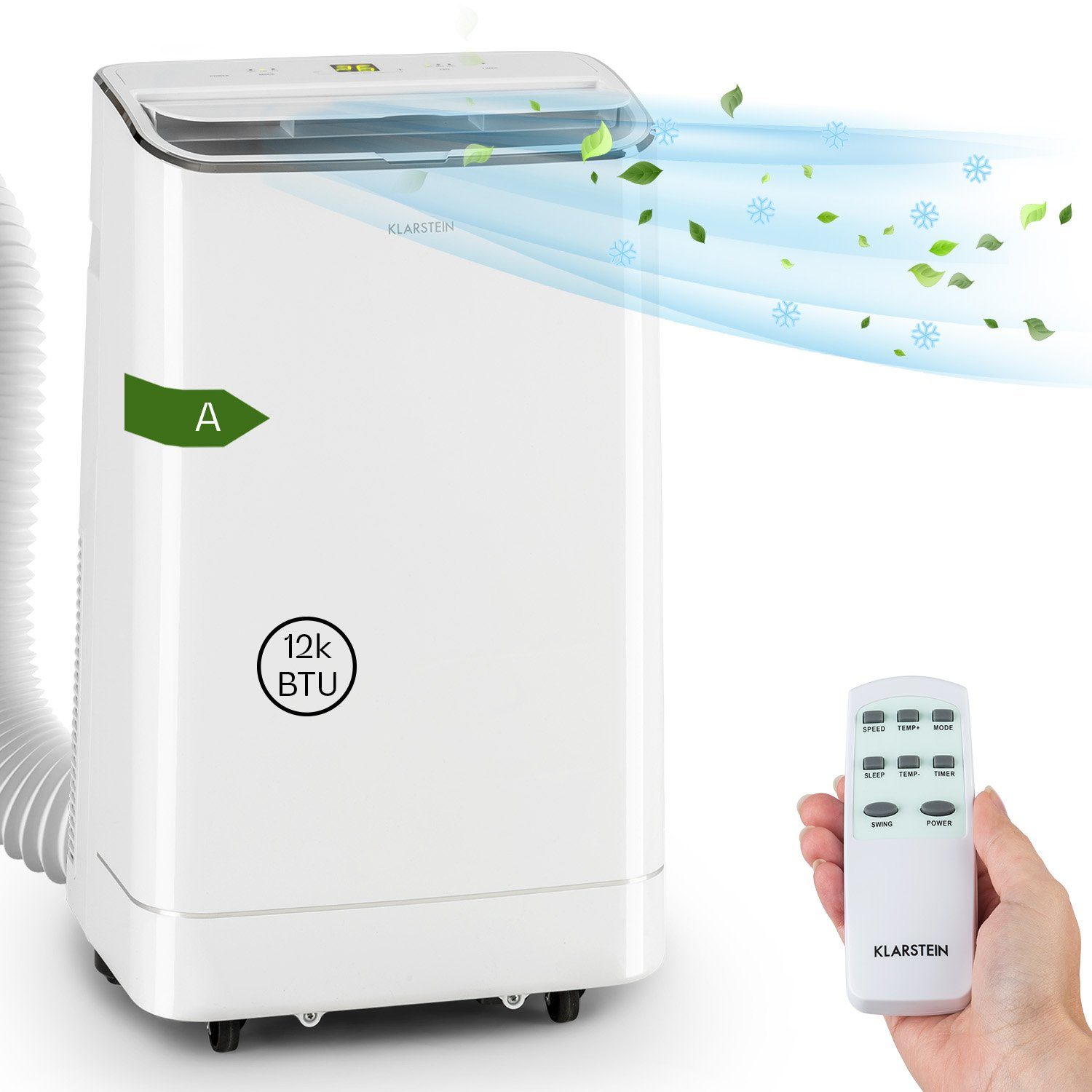 Klarstein Klimagerät Iceblock, Klimagerät mobil klimaanlage Air Conditioner  Kühlgerät Luftkühler