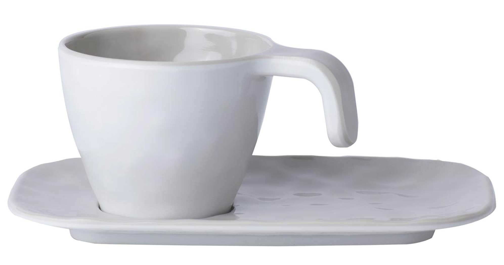Marine Business Espressotasse Espressotasse mit Unterteller - Harmony Bone - Summer Edition, 1-tlg., Melamin