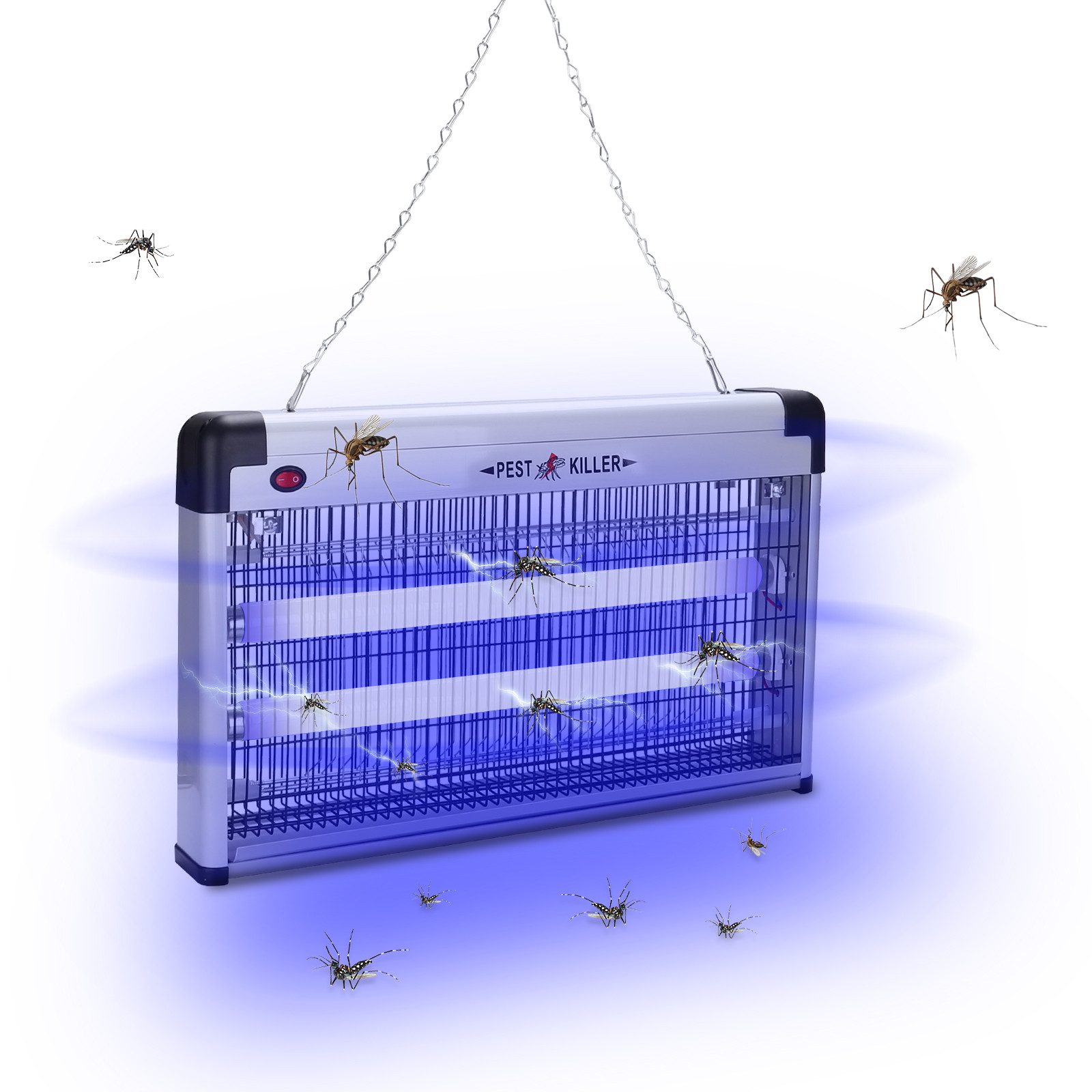 Ultraschall-Tierabwehr Elektrischer Insektenvernichter 3W/12W/30W/40W mit UV-Licht