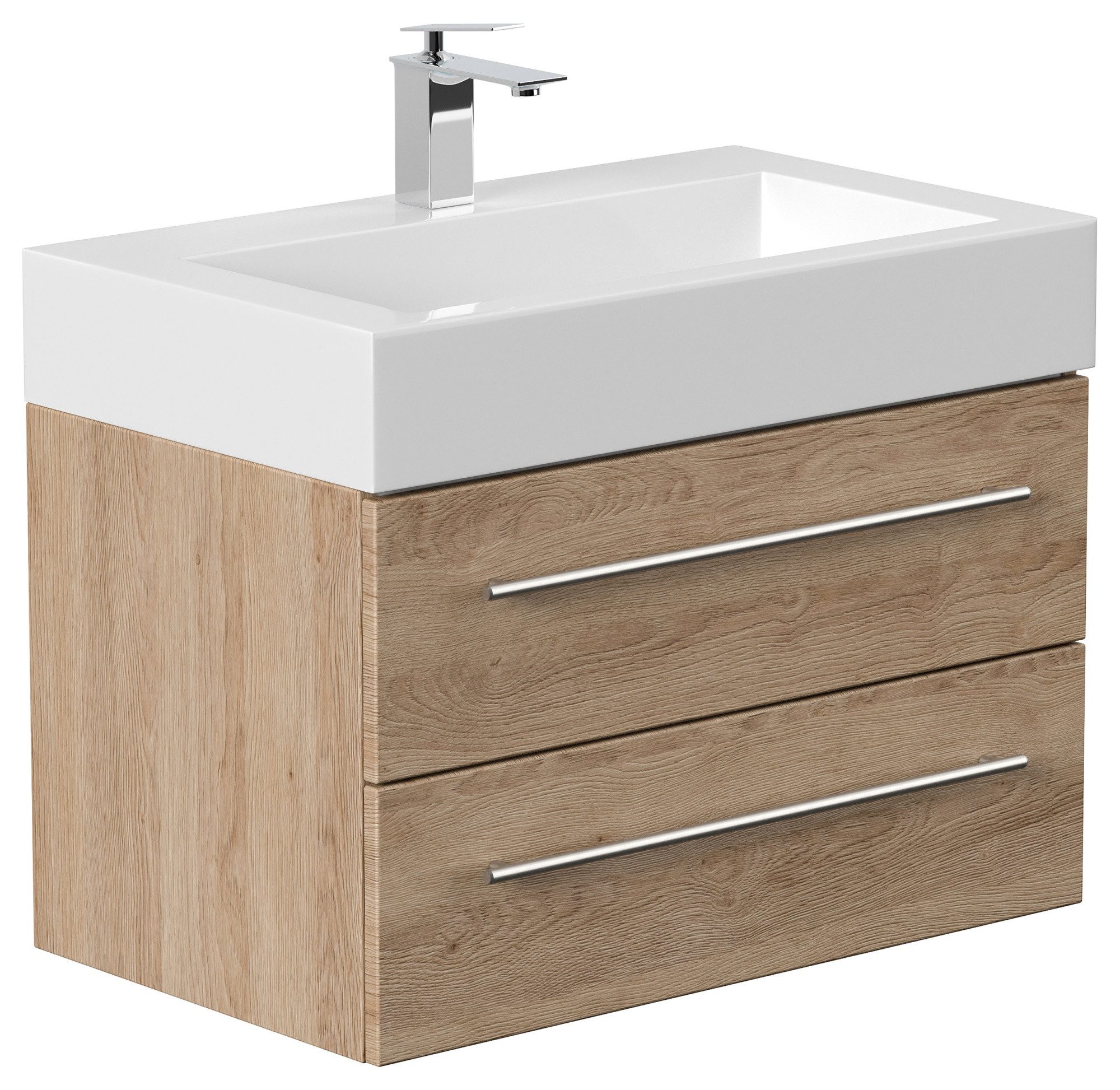 Magnolia Home Waschtisch Badmöbel Design 750 eiche hell