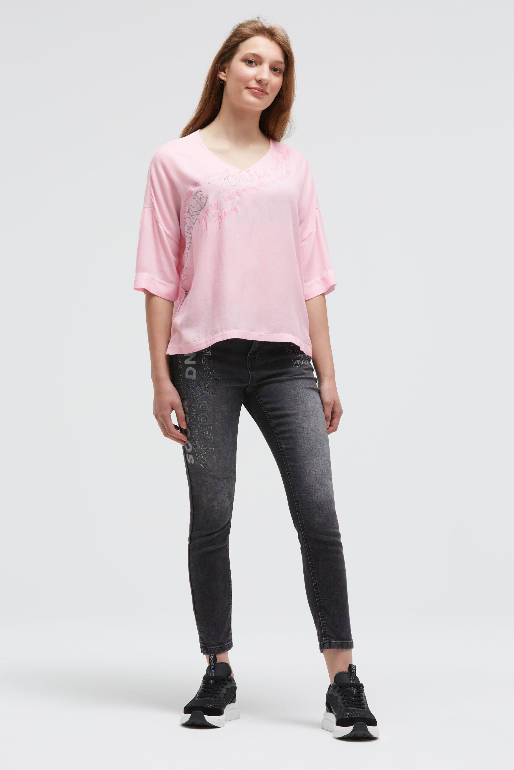 SOCCX V-Shirt mit V-Ausschnitt