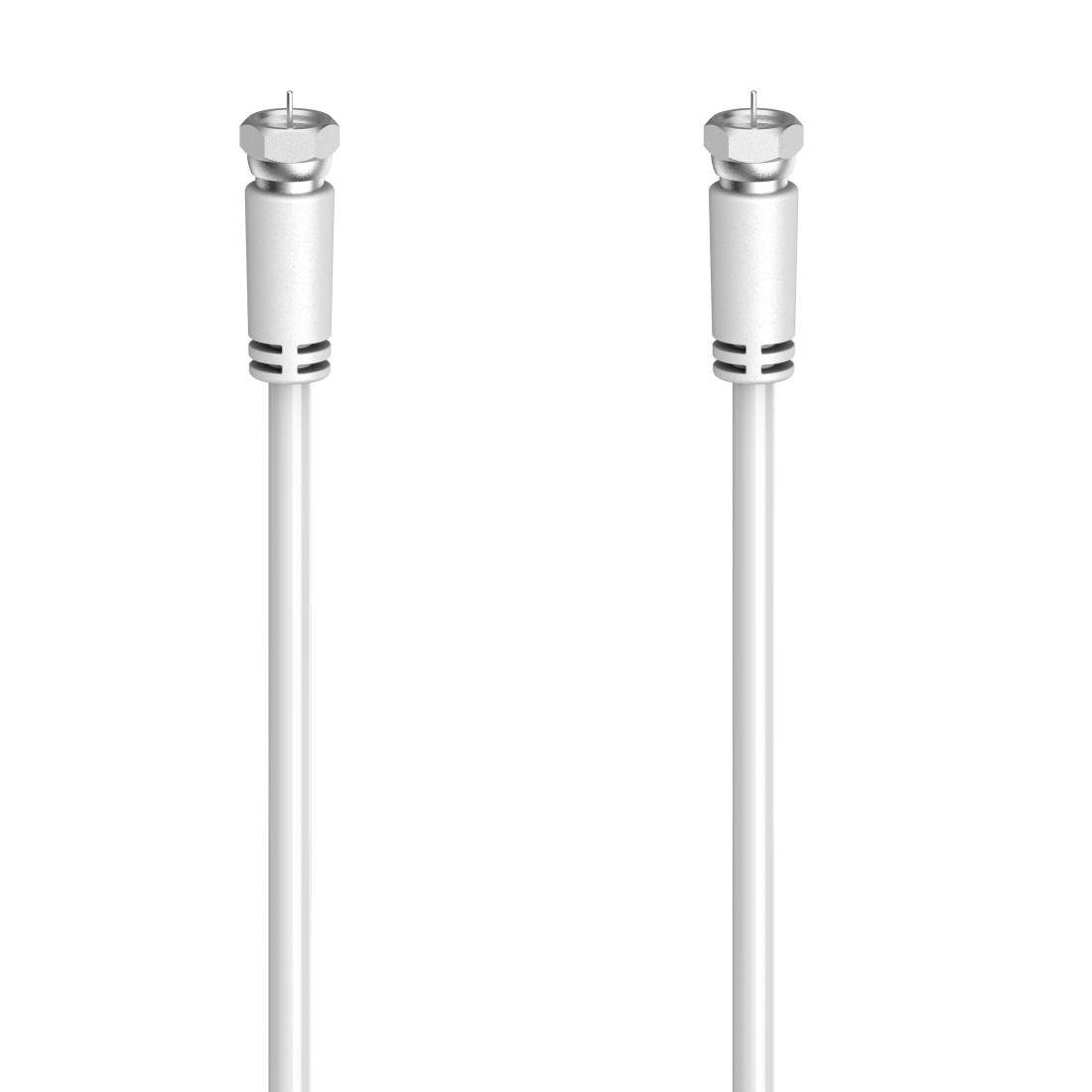 Hama SAT-Anschlusskabel, F-Stecker - F-Stecker, 1,5 - 10 m, 90 dB SAT-Kabel, F-Stecker, (1000 cm)