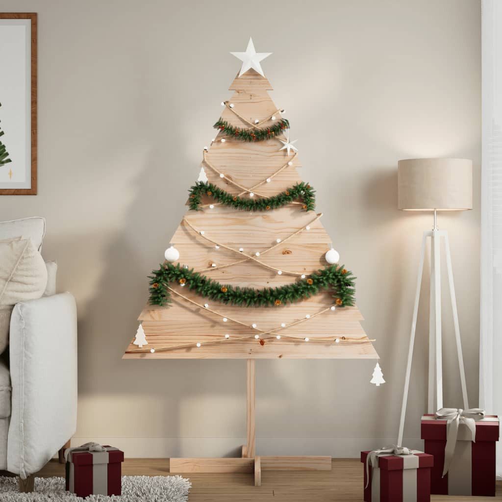 vidaXL Künstlicher Weihnachtsbaum Weihnachtsbaum zum Schmücken 150 cm Massivholz