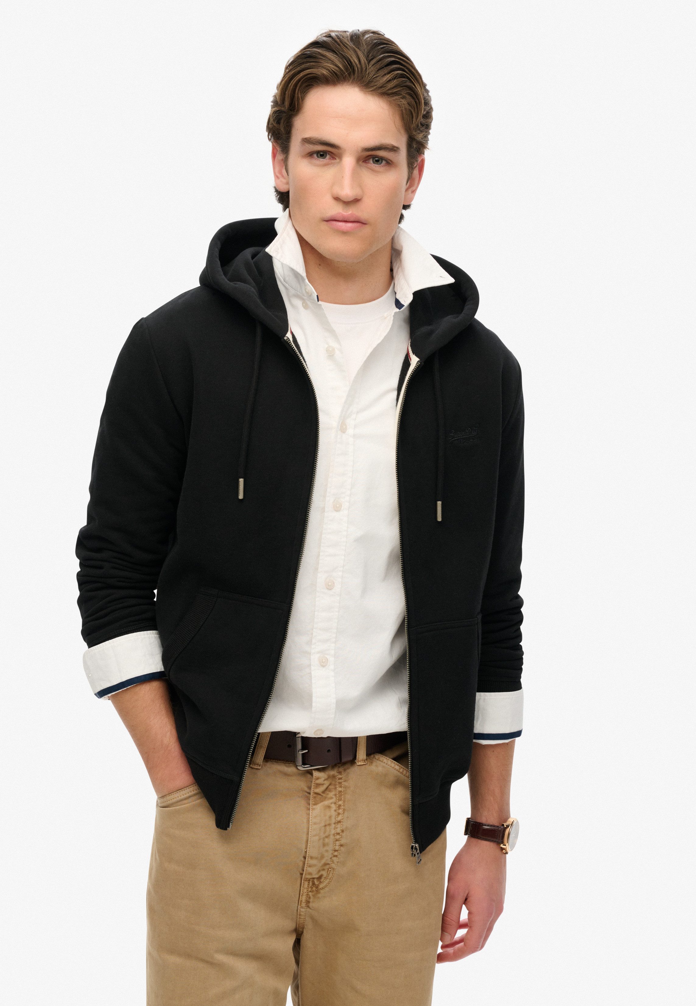 Kapuzensweatjacke ESSENTIAL LOGO ZIP HOODIE HB