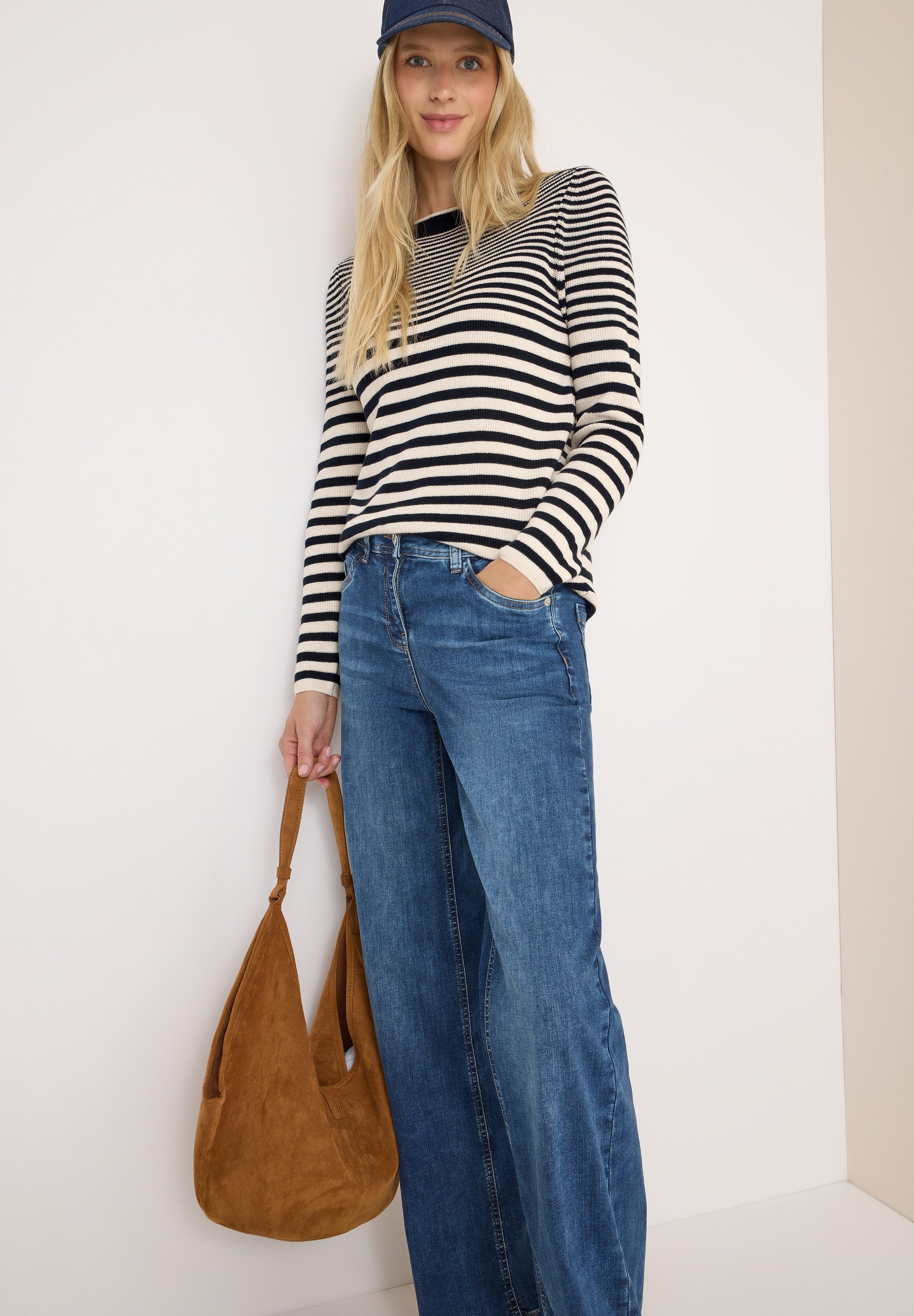 CECIL Strickpullover aus reiner Baumwolle