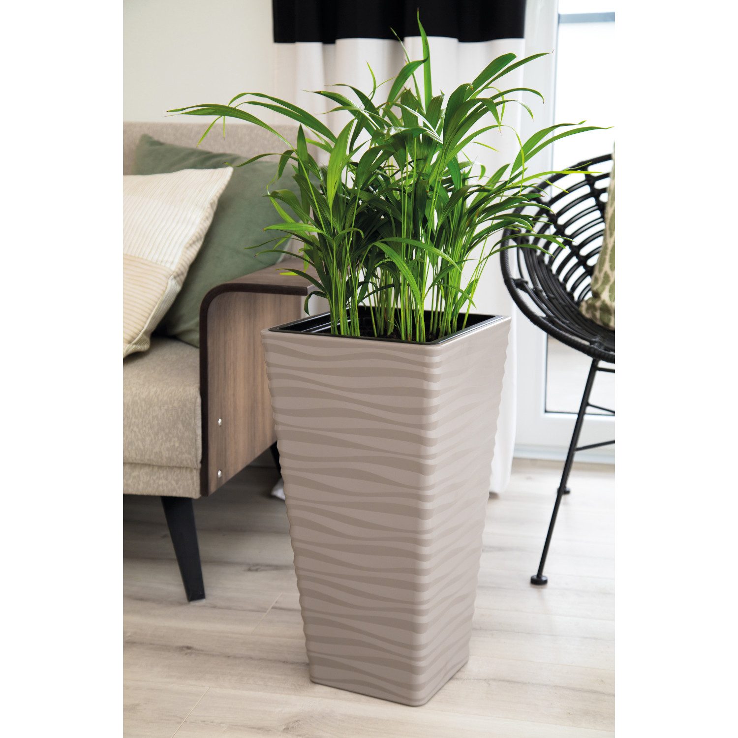 FORM-PLASTIC Blumentopf, Sahara Dunes Slim Square 35