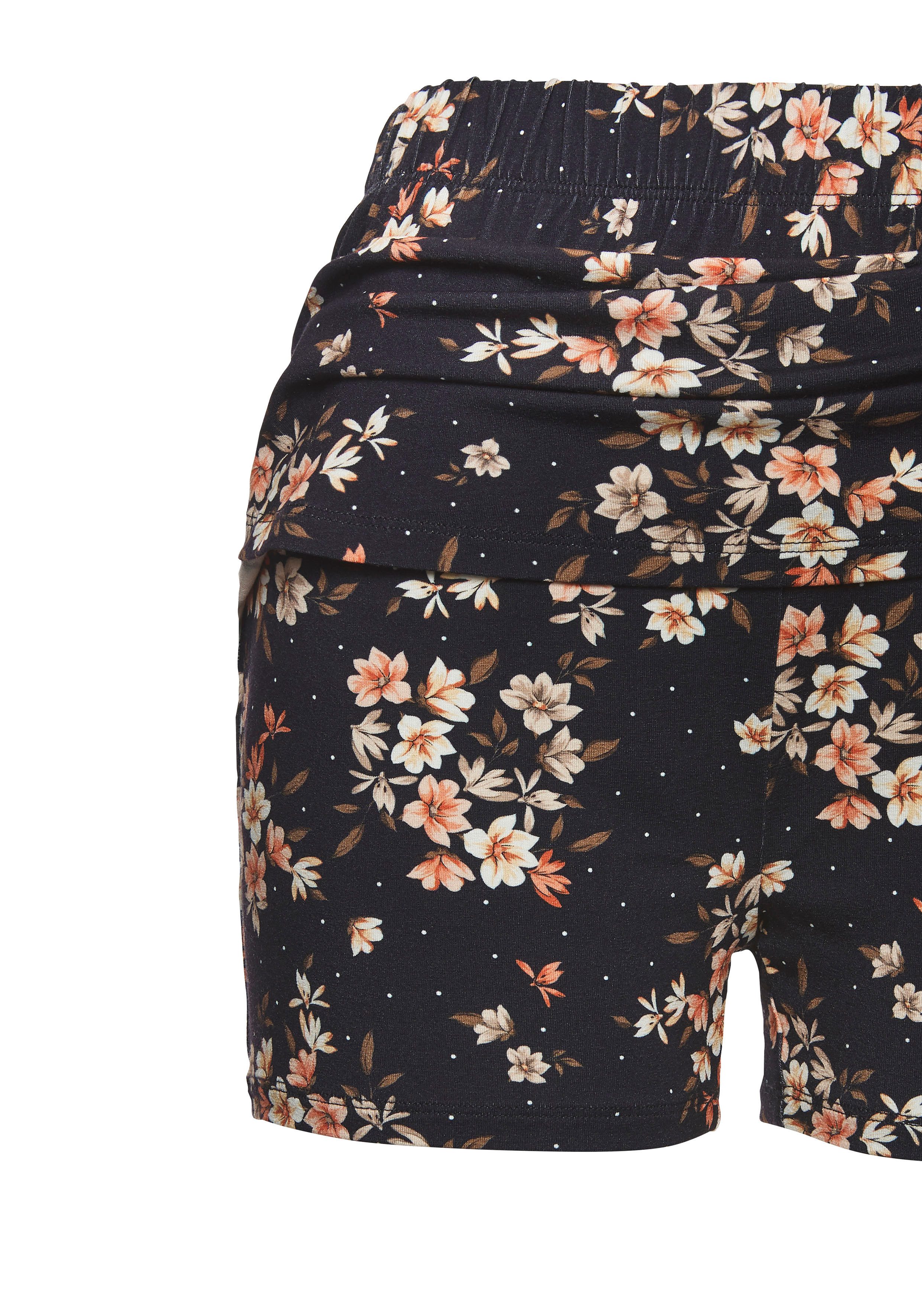LASCANA Hosenrock mit Alloverdruck, Skort, Rock inklusive Hose, bequemer Bund