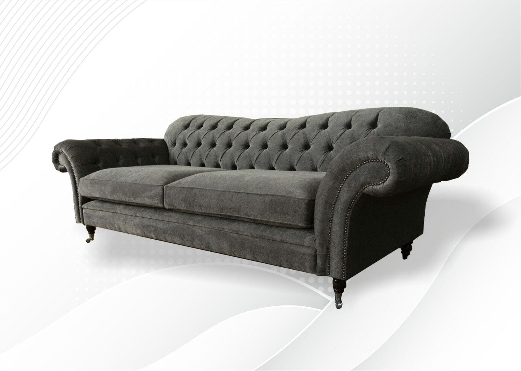 240 Sofa Sitzer Chesterfield Sofa Chesterfield-Sofa, JVmoebel Couch Design cm 3