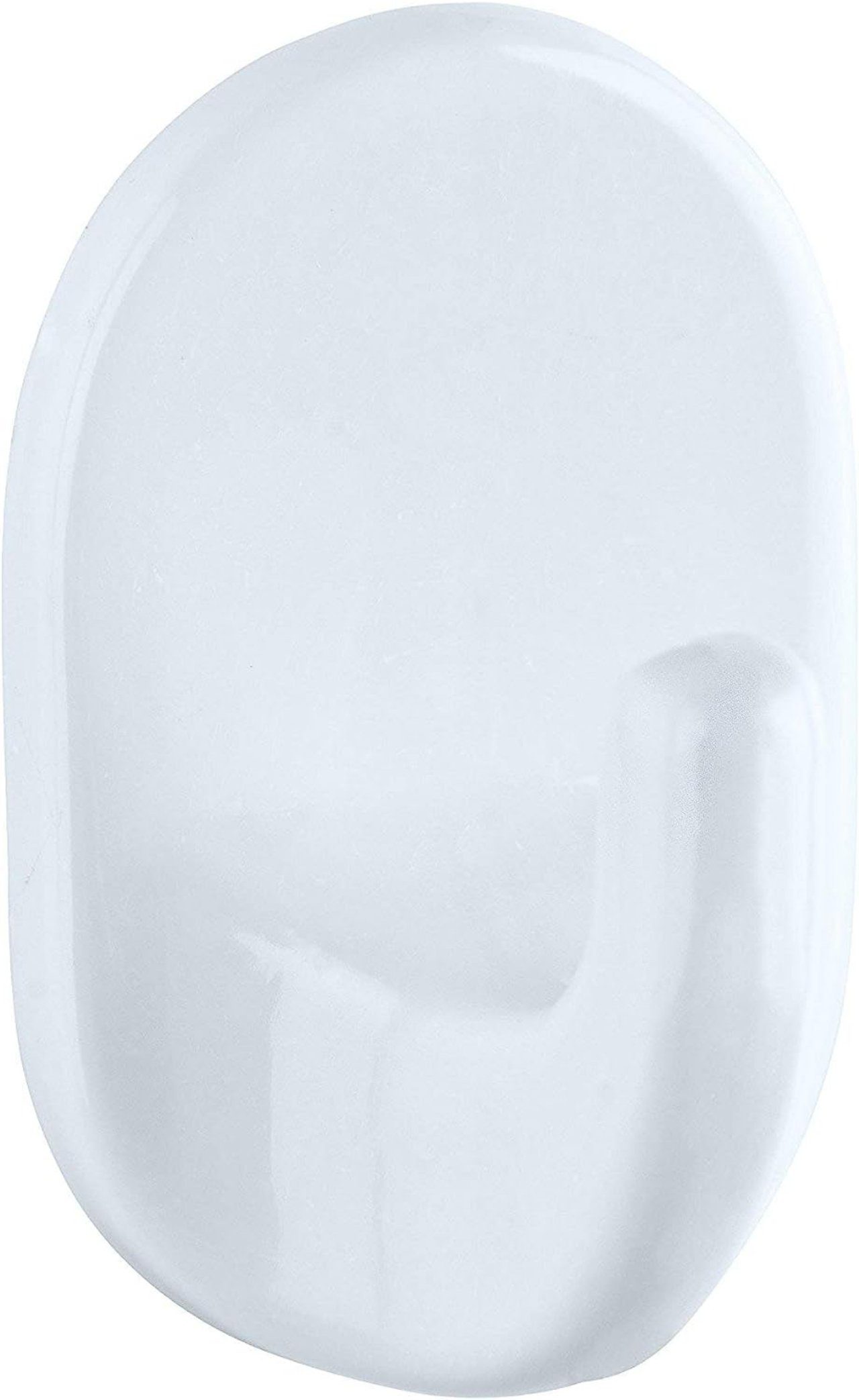 WENKO Drapierhaken, Ovalhaken klein Weiß 3er Set - 3er, Kunststoff, 2 x 3.5  x 2 cm, Weiß