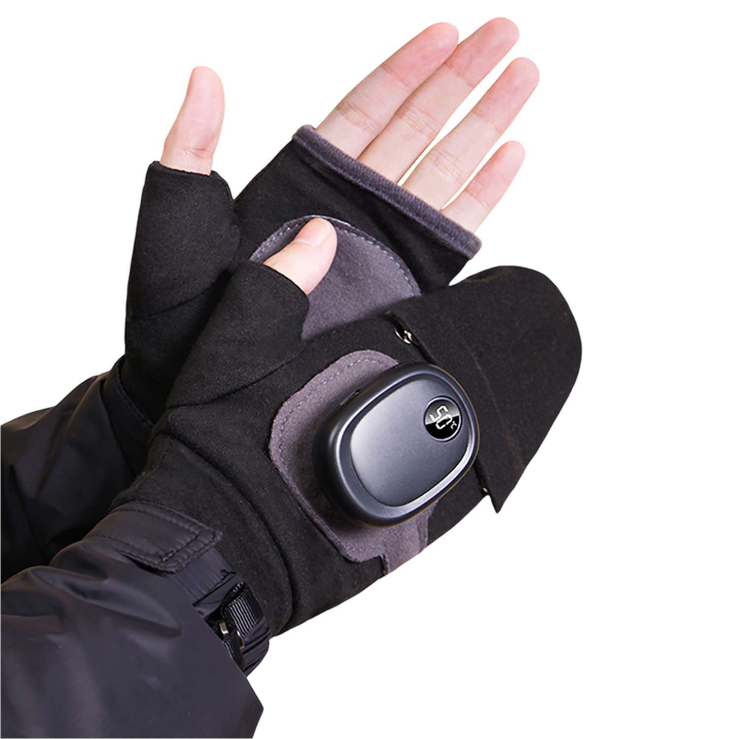 Refttenw Strickhandschuhe Wiederaufladbare Handschuhe,ingerlose Beheizte Ha günstig online kaufen