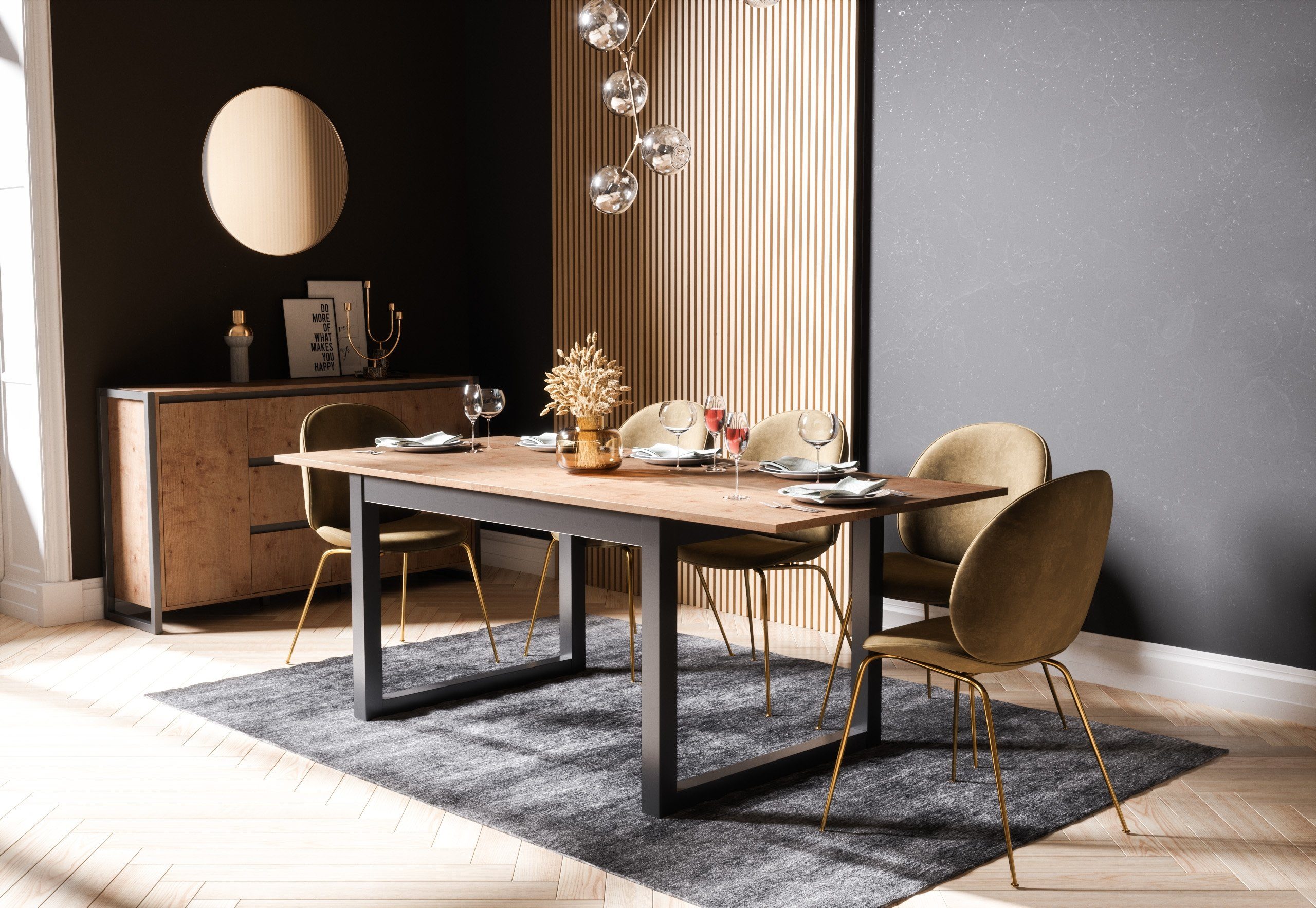 Newroom Esstisch Vincent, ausziehbar 160-200 cm günstig online kaufen