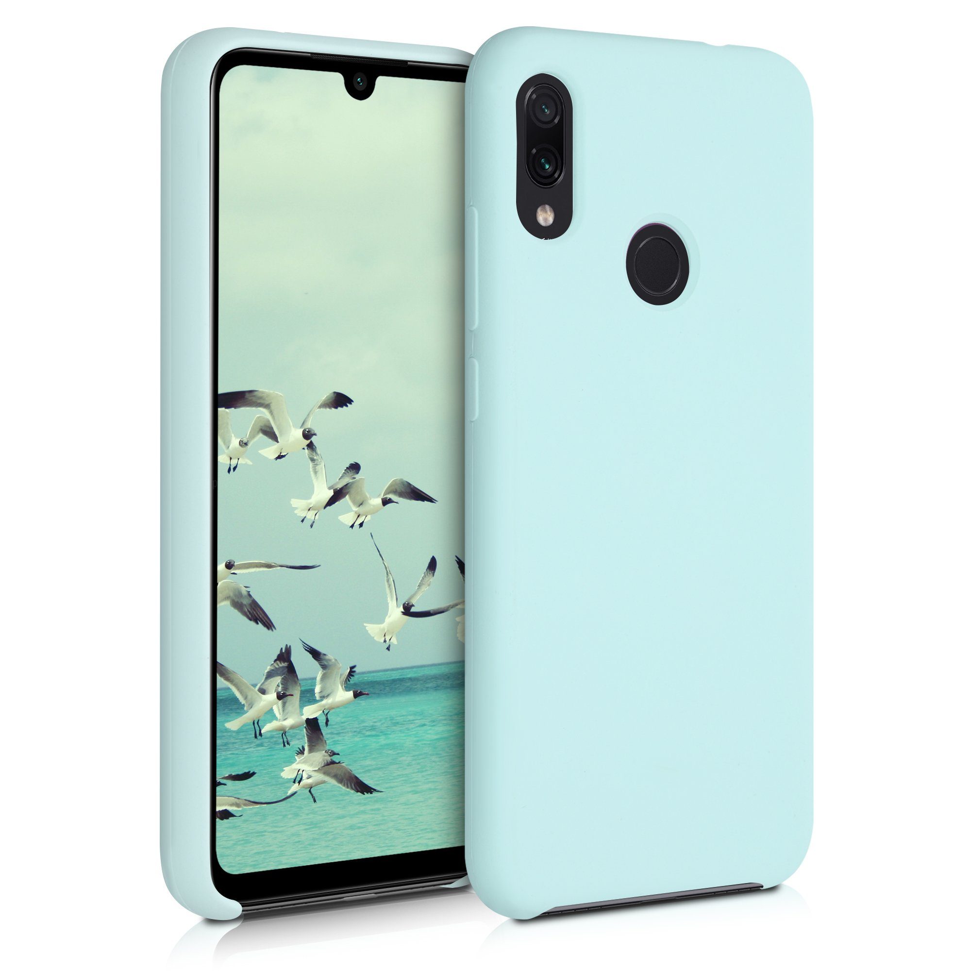 kwmobile Handyhülle Handyhülle für Xiaomi Redmi Note 7 / Note 7 Pro Hülle, Weiches Handy Silikon Case - Schutzhülle Cover