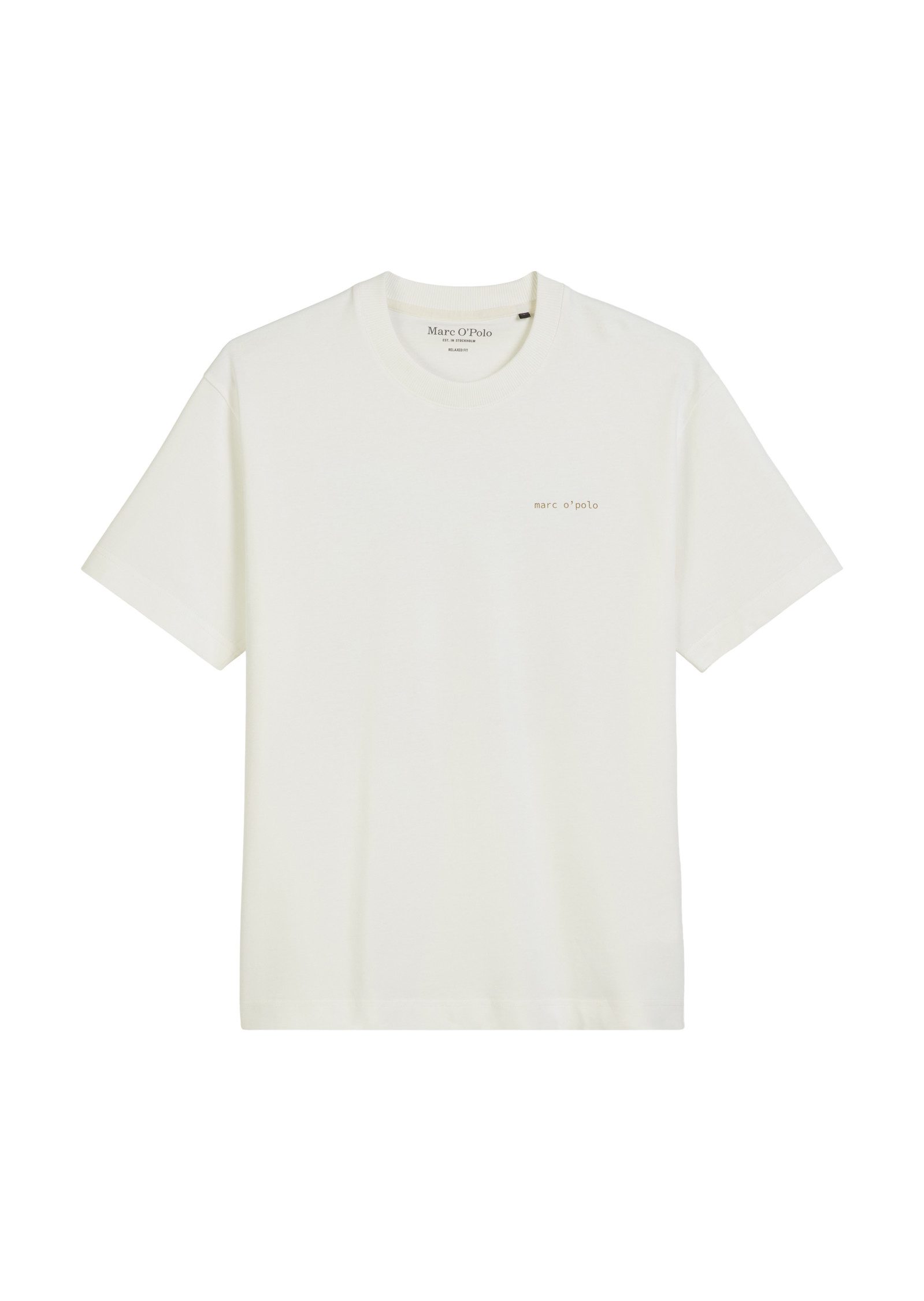 Marc O'Polo T-Shirt relaxed fit, Rundhals, mit Natur-Rückenprint