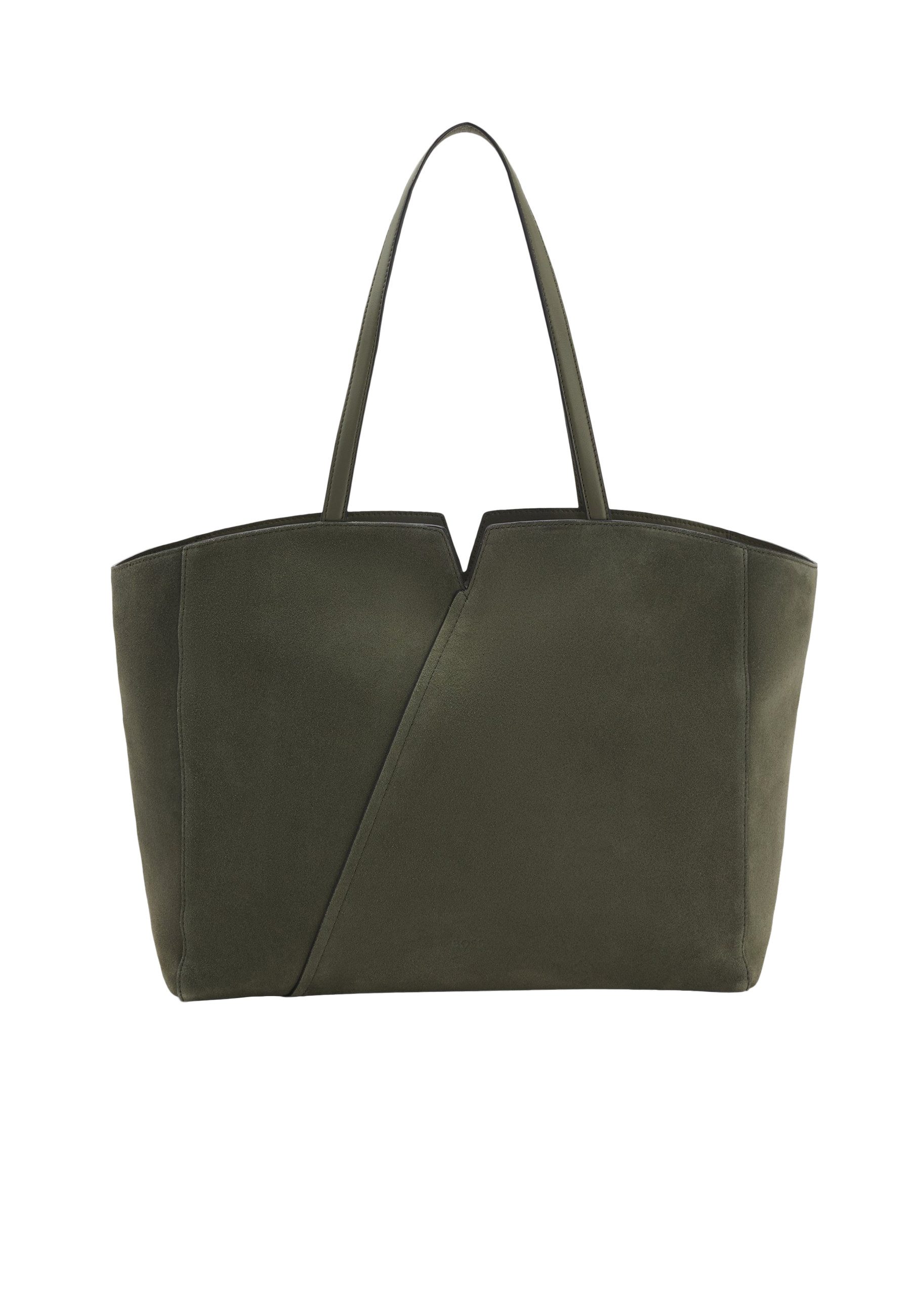 BOSS Umhängetasche Revers Tote aus Veloursleder (keine Angabe, 1-tlg., keine Angabe)