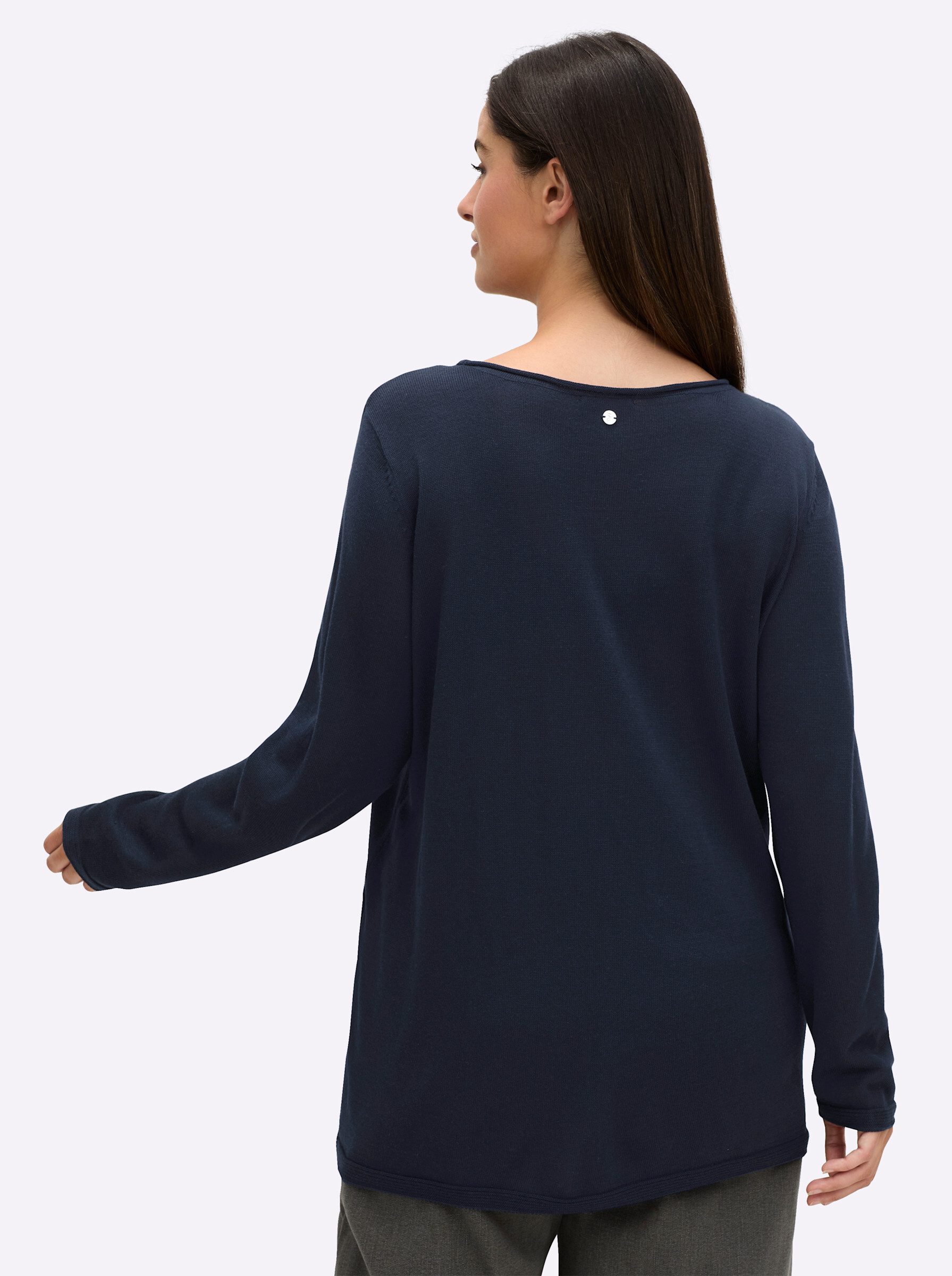 Sheego Strickpullover Longpullover günstig online kaufen