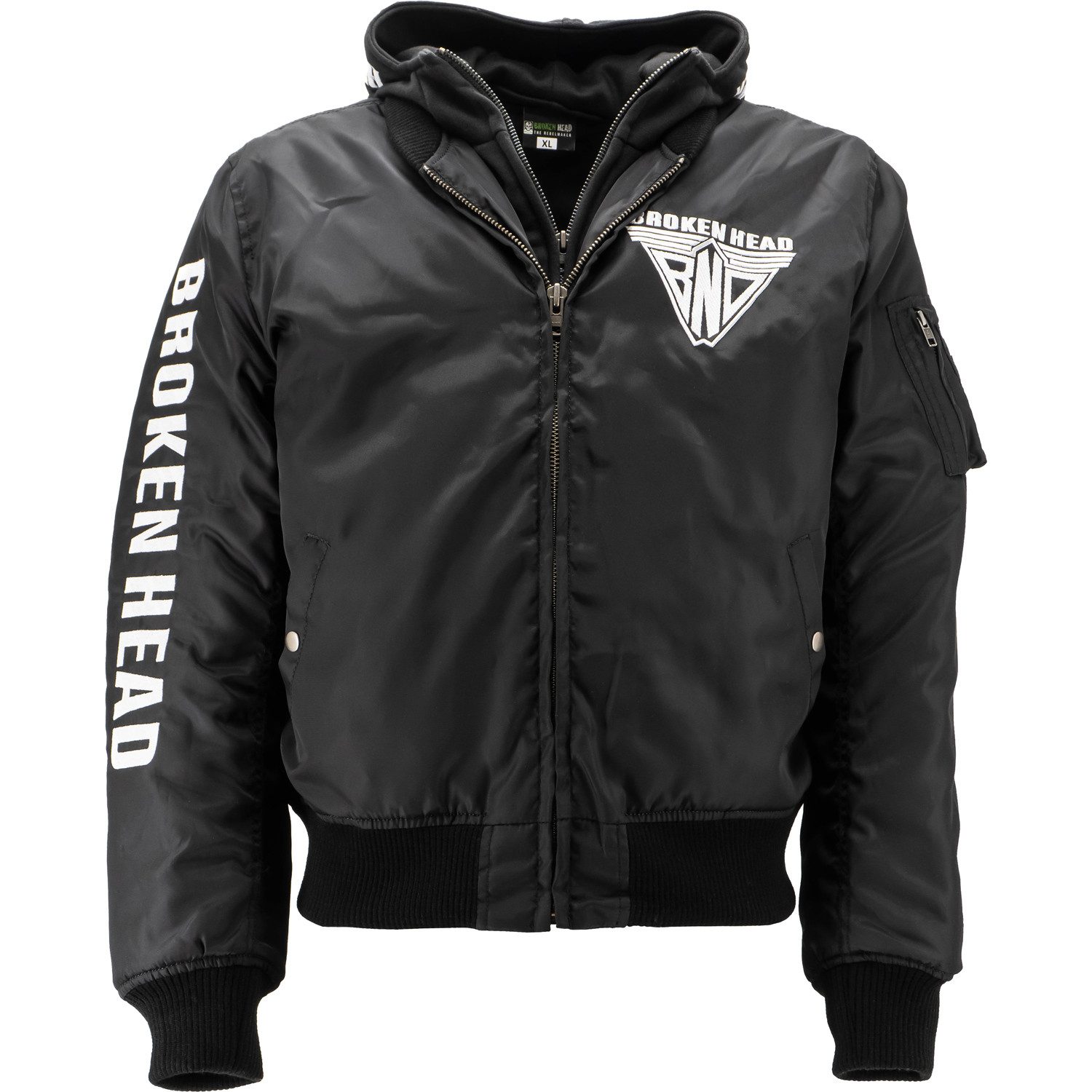 Broken Head Bomberjacke Bomberjacke BND Logo Schwarz günstig online kaufen