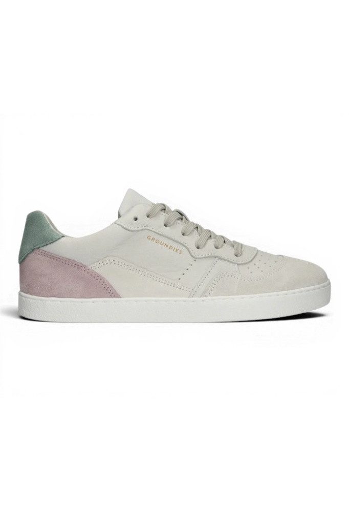 GROUNDIES Nova (Zero Drop, Veloursleder) beige/pink Damen Sneaker