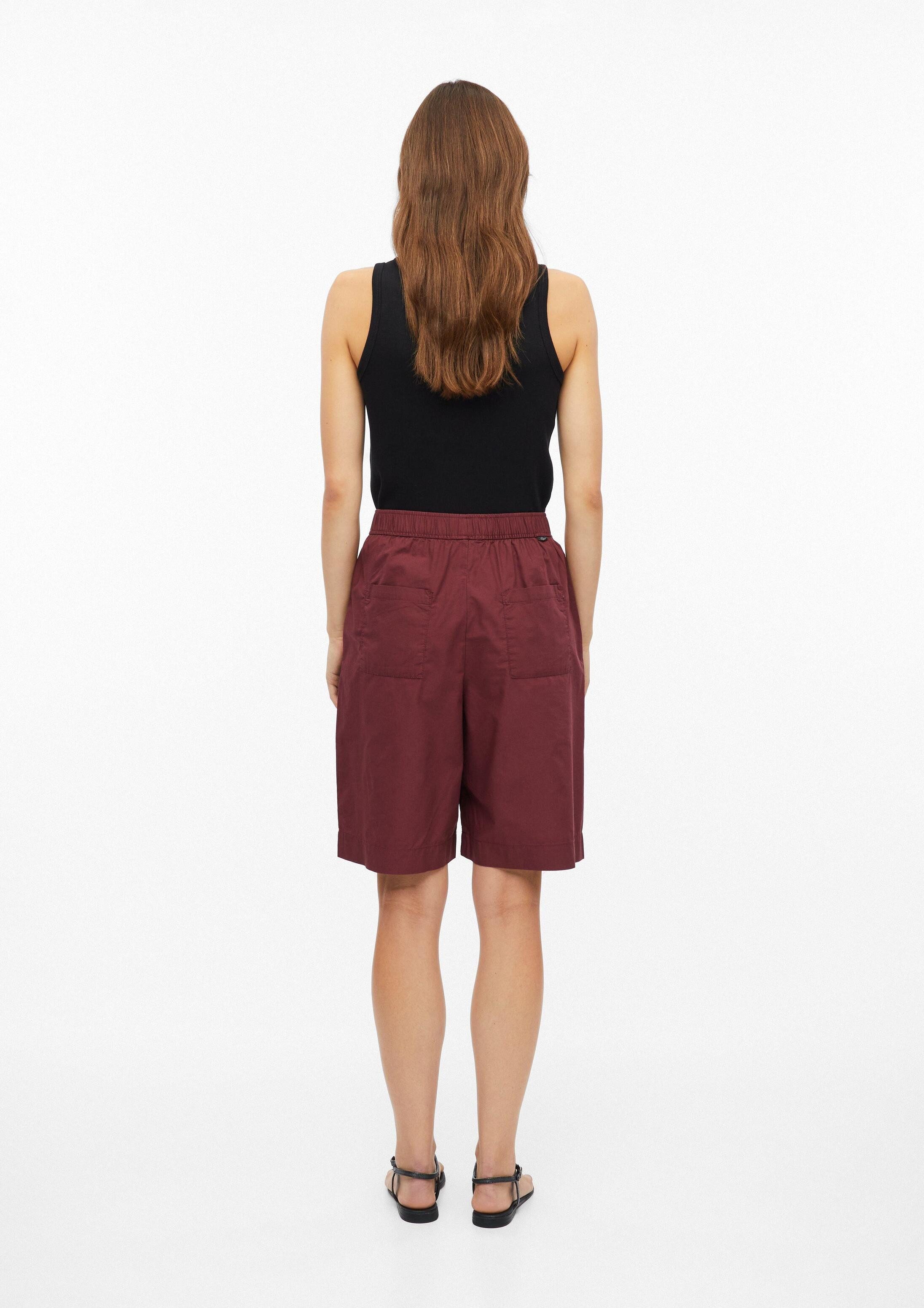 s.Oliver Shorts Hose Bermudahose aus Popeline mit Falten