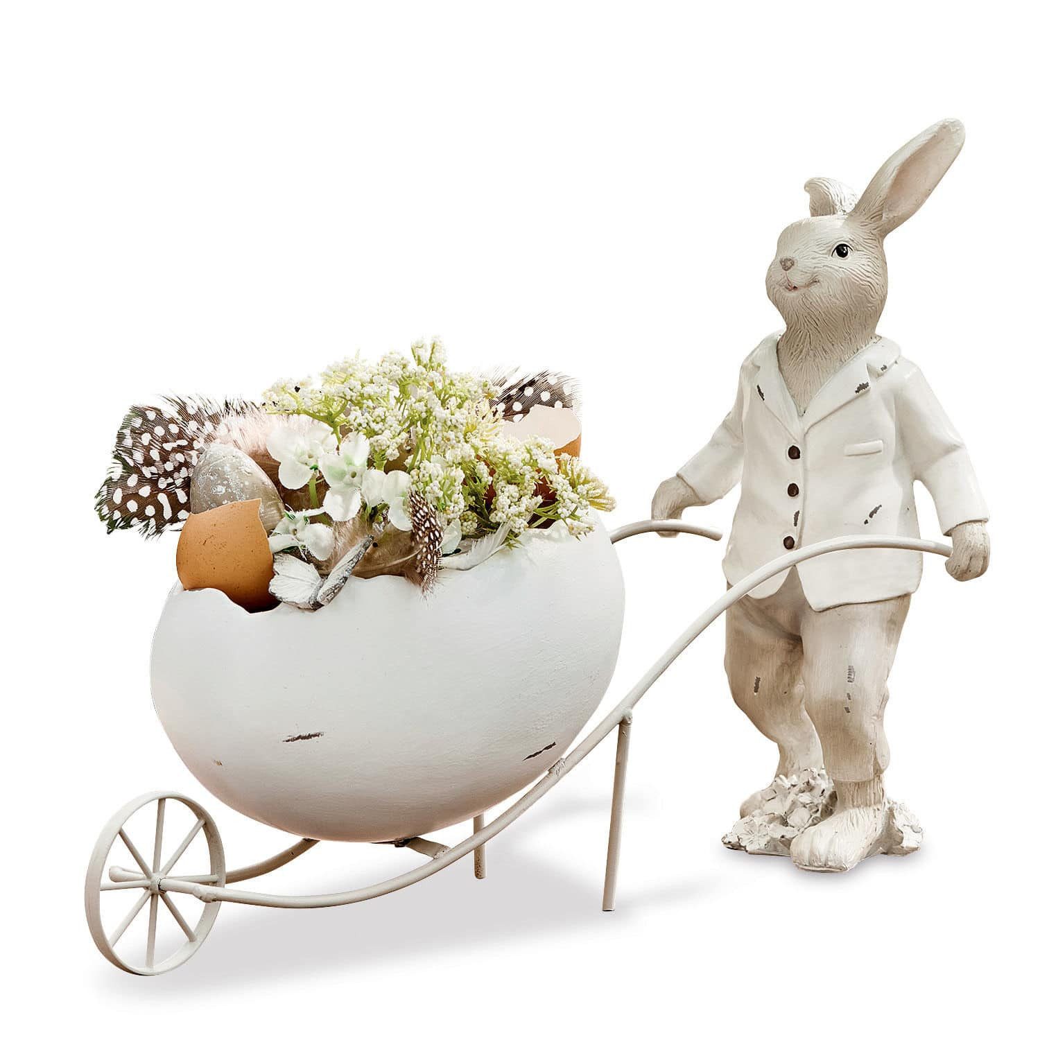 Mirabeau Osterfigur Hase Jaris weiß