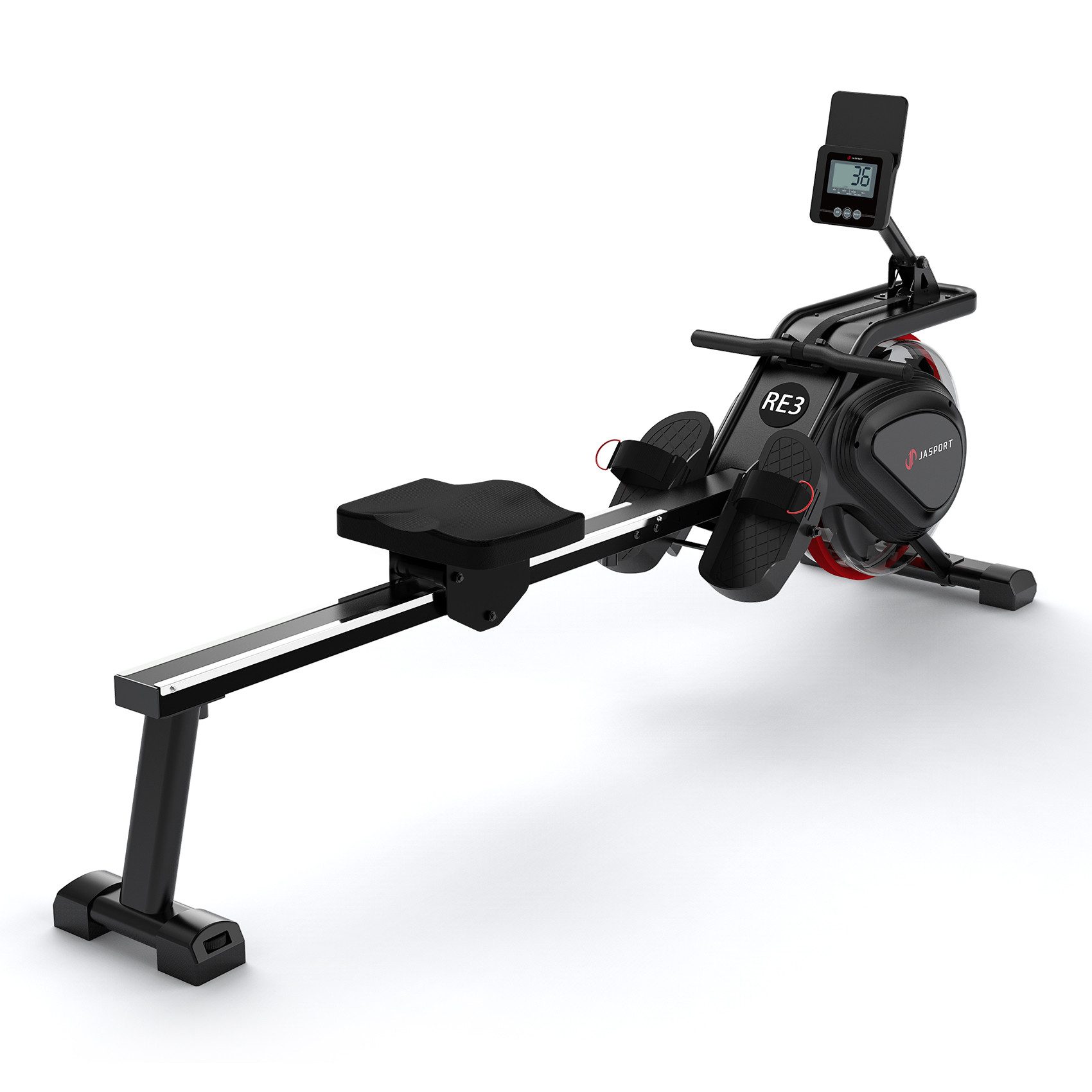 JASPORT Rudergerät JASPORT RE3 Wasser-Rudergerät für Zuhause (Einzelgerät), 14-Liter-Wassertank, 12-Blatt-Paddel, realistischer Wasserwiderstand