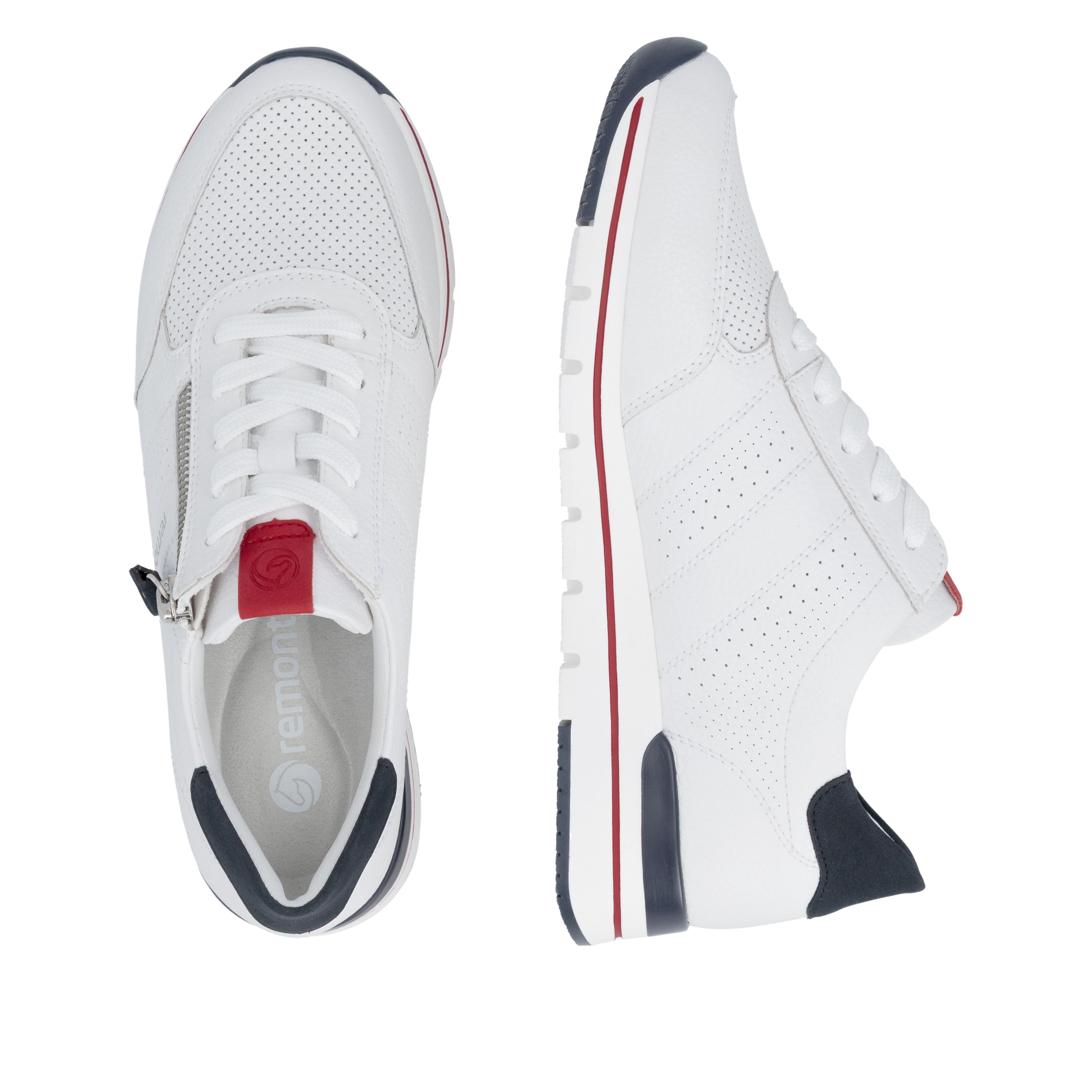 Remonte Keilsneaker mit gepolstertem Fußbett, Freizeitschuh, Halbschuh, Schnürschuh