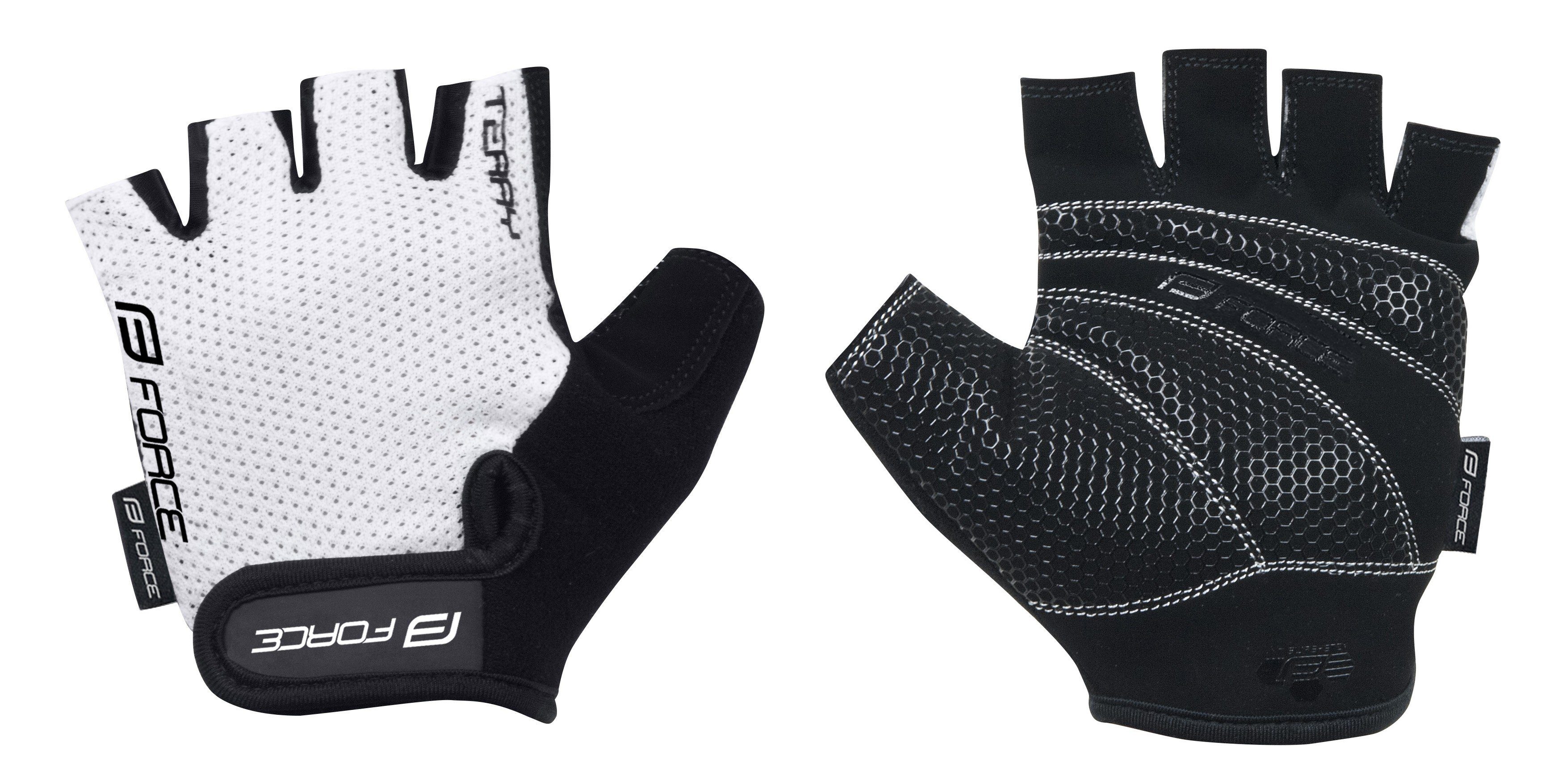 FORCE Fahrradhandschuhe Перчатки FORCE TERRY weiss %%%