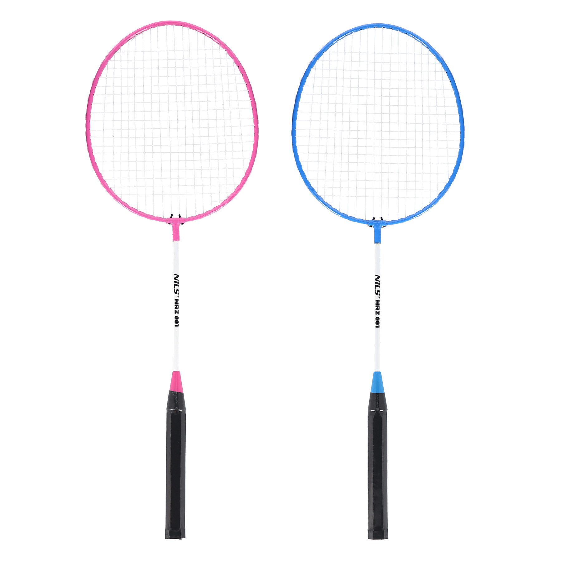 Nils Federball Badminton Schlägerset Freizeitsport (Spar-Set, 2-St., 61 cm leicht), Badminton-Set, 2 Schläger, Stahl, für Anfänger
